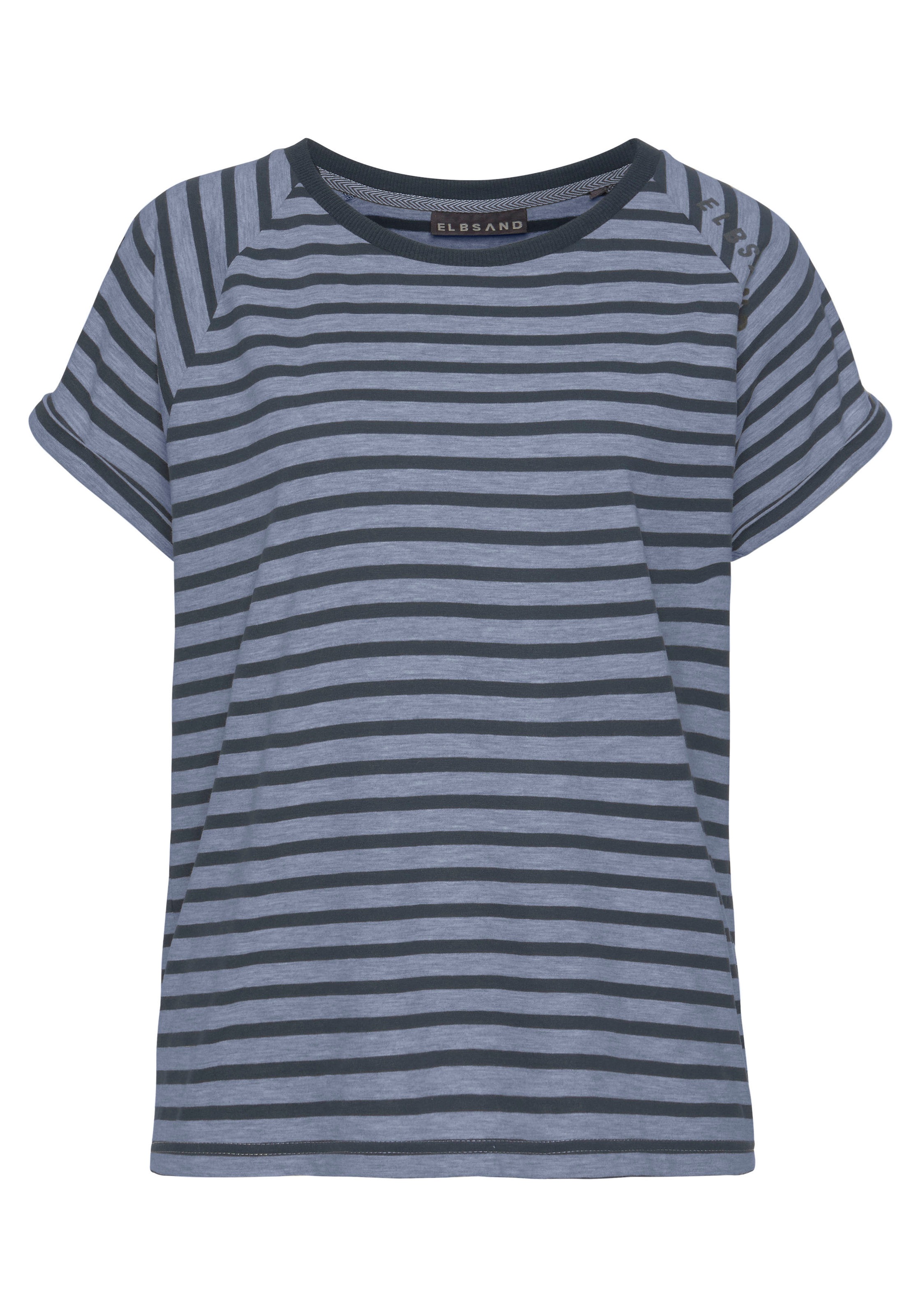 Elbsand Kurzarmshirt »Caira«, mit Streifen, T-Shirt aus Baumwoll-Mix, sportlich und bequem