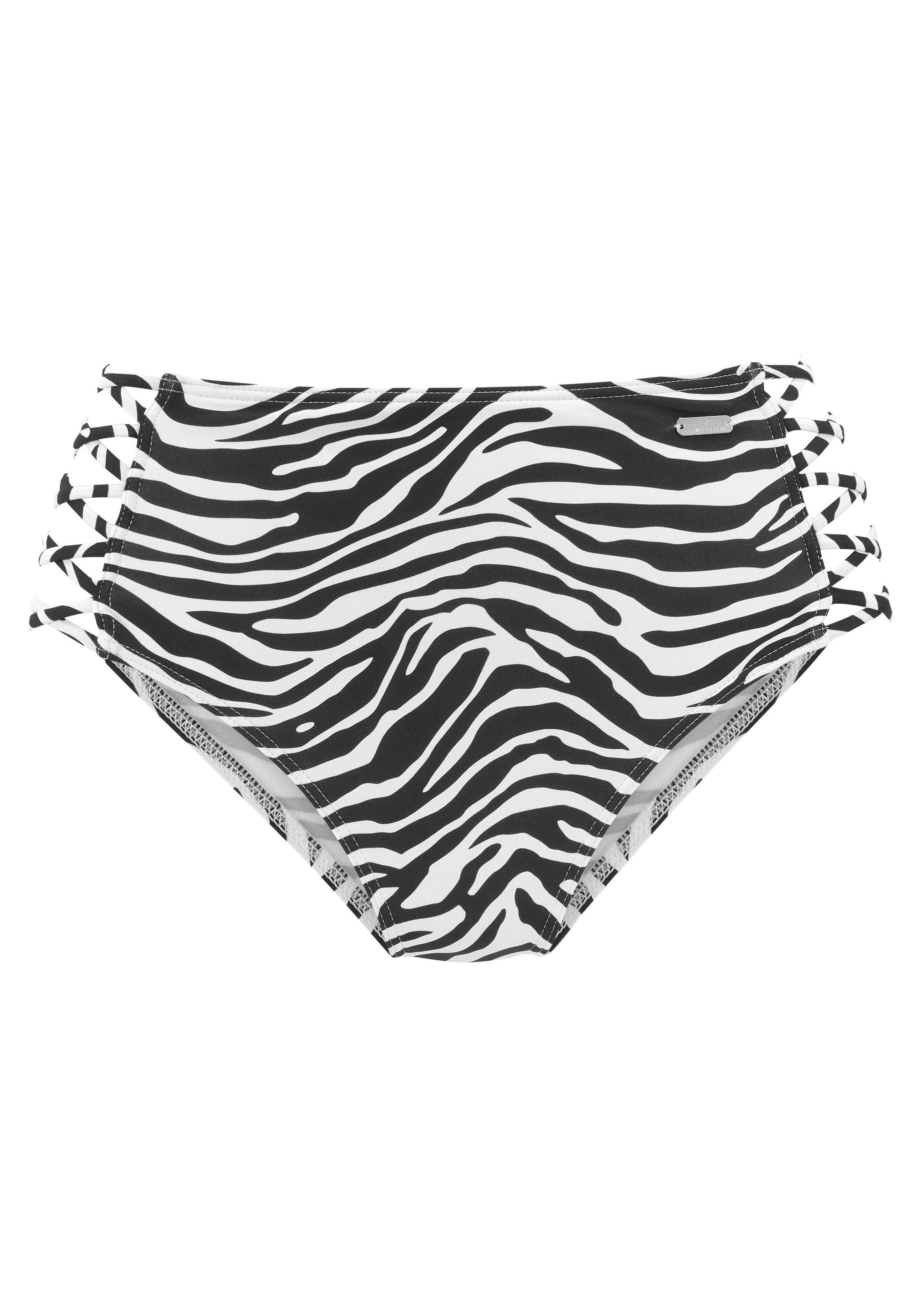 Venice Beach Highwaist-Bikini-Hose »Fjella«, mit gekreuzten Bändern