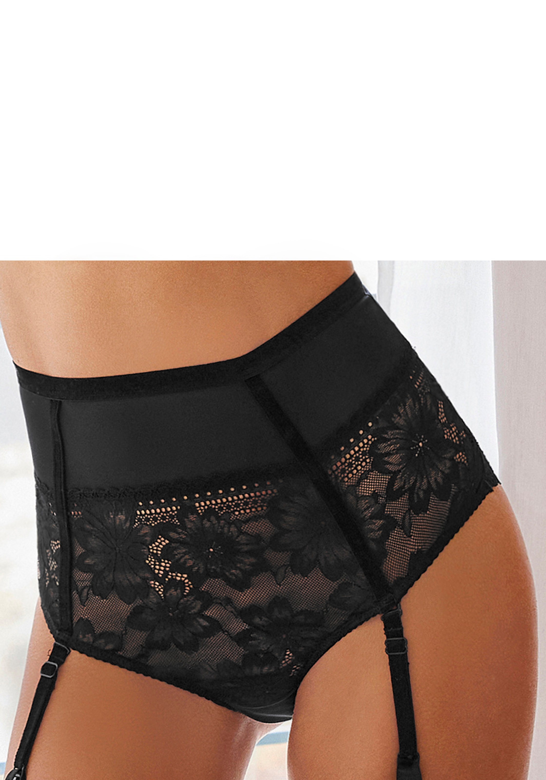 petite fleur goldfarben High-Waist-Slip »Seduction«, mit abnehmbaren Strapsen