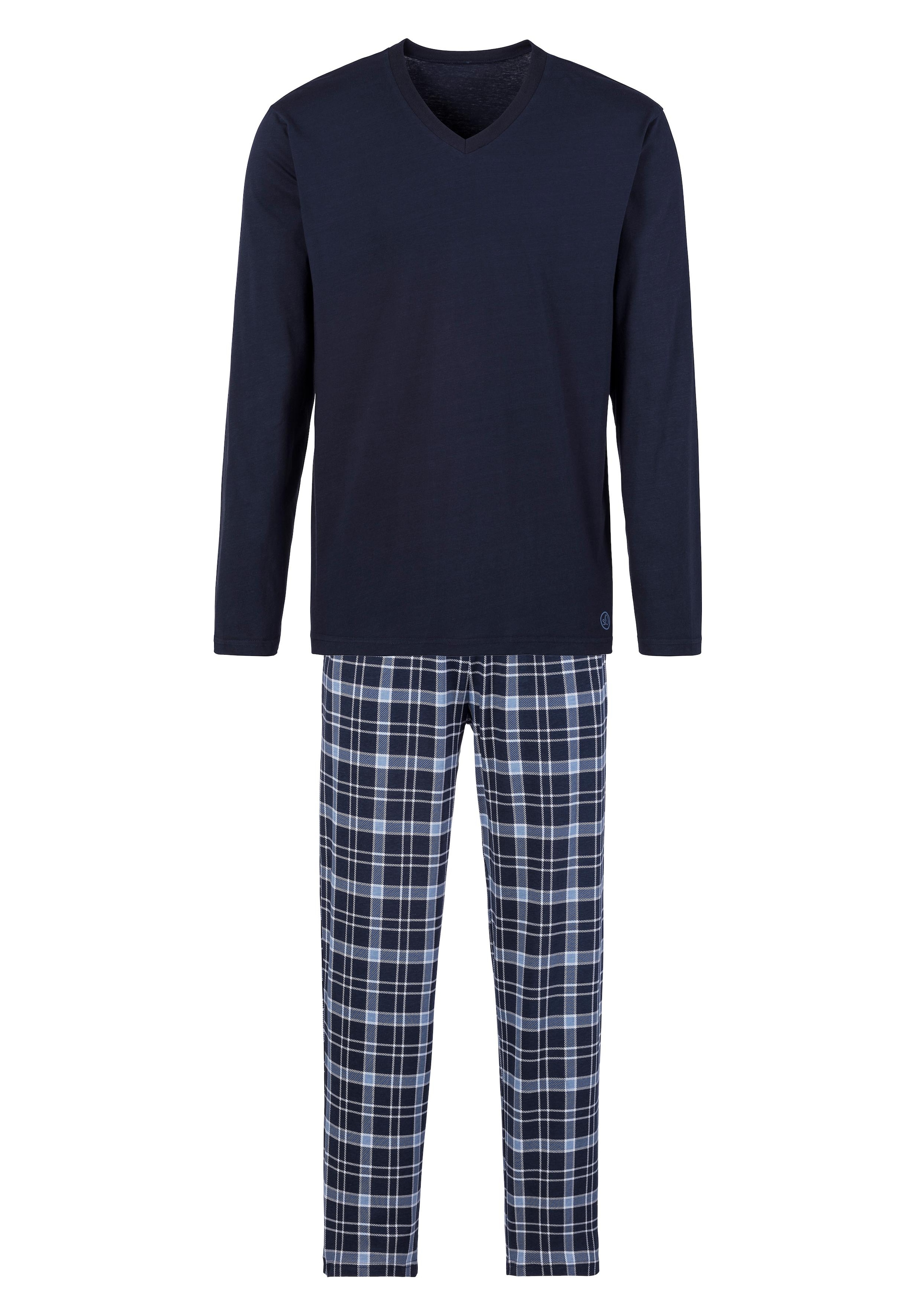 OLIVER günstig Kaufen-s.Oliver Pyjama, (2 tlg., 1 Stück), mit Karo-Hose. s.Oliver Pyjama, (2 tlg., 1 Stück), mit Karo-Hose <![CDATA[Pyjama in langer Form von s.Oliver Bodywear.]]>. 