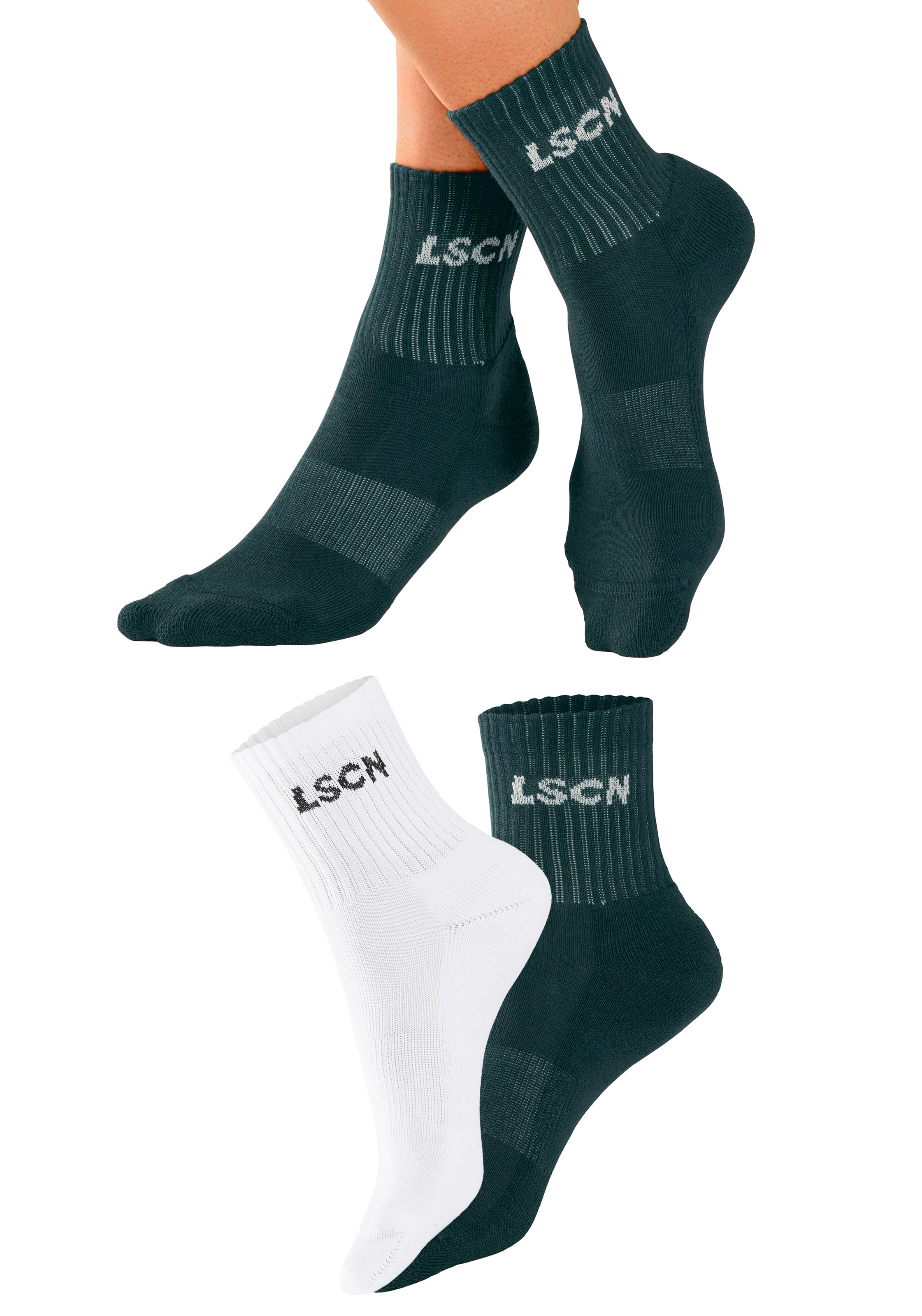 Image of LSCN by LASCANA Tennissocken, (Packung), mit Halbfussfrottee