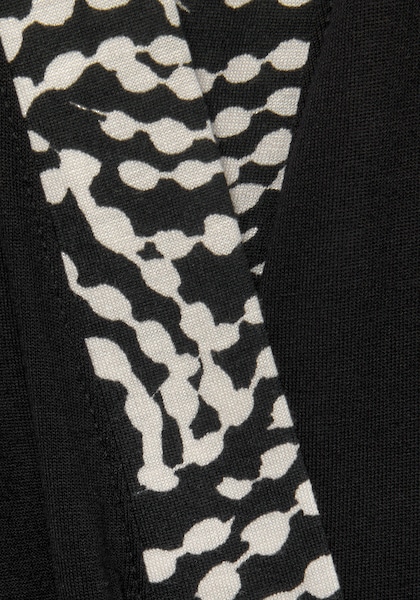 LASCANA Kimono, mit gemusterter Kontrastblende