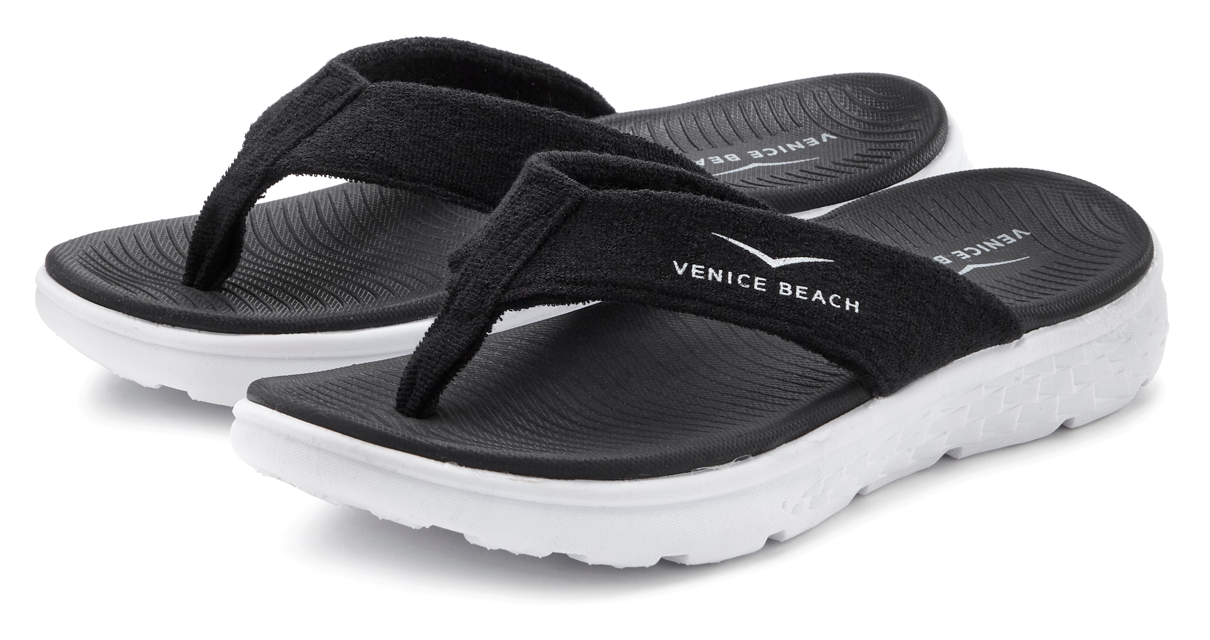 Venice Beach Badezehentrenner, Sandale, Pantolette, Badeschuh ultraleicht im sportiven Look VEGAN