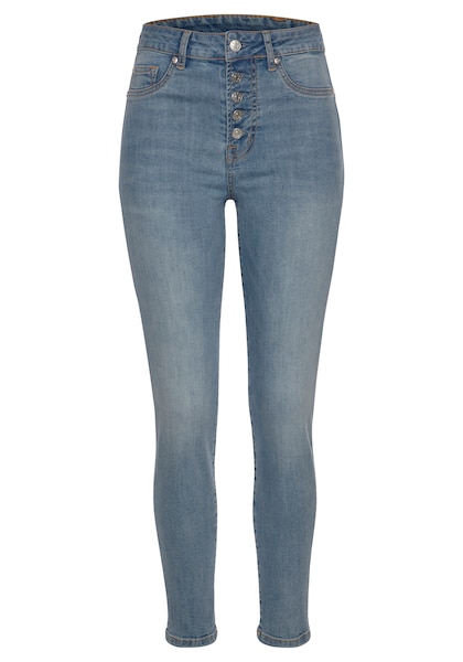 Buffalo High-waist-Jeans, mit modischer Knopfleiste, schmale Skinny-Jeans, Stretch-Qualität