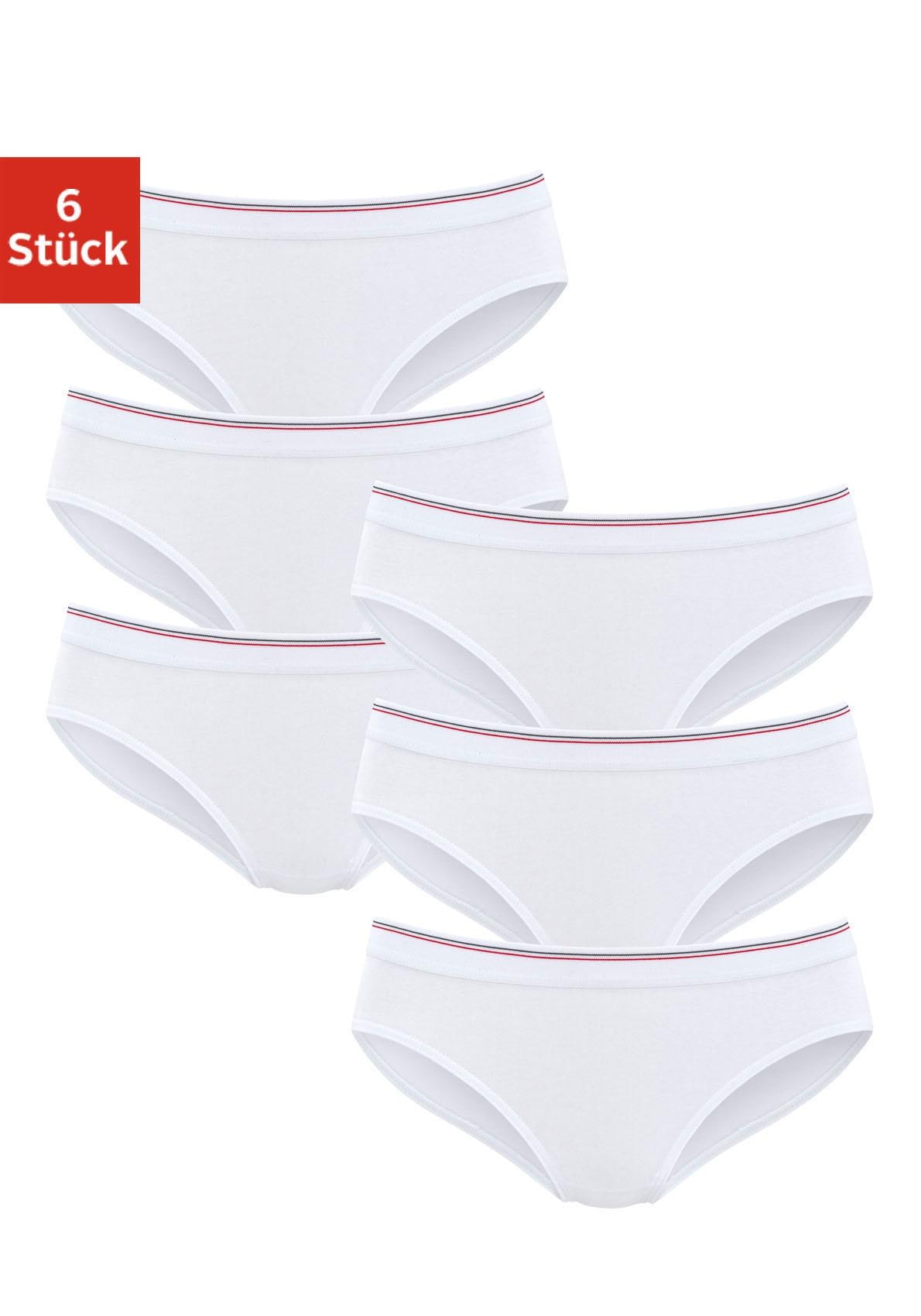 Slip in günstig Kaufen-H.I.S Bikinislip, (Packung, 6 St.). H.I.S Bikinislip, (Packung, 6 St.) <![CDATA[Bequeme Basic-Bikinislips von H.I.S im 6er-Pack. Breites, weiches Gummibündchen mit kontrastfarbenen Streifen. Aus angenehmer Baumwoll-Stretchqualität.]]>. 