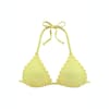 LASCANA Triangel-Bikini-Top »Scallop«, mit gelaserter Wellenkannte