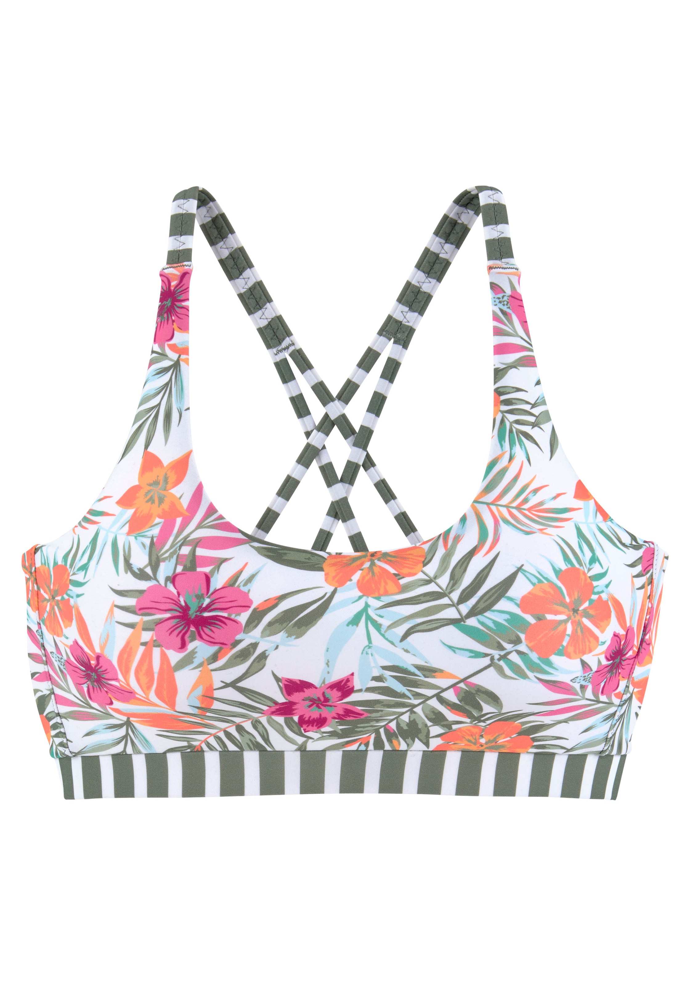 Venice Beach Bustier-Bikini-Top »Summer«, mit gerkreuzten Trägern