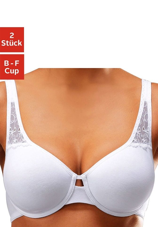 Soutien-gorge spécial T-shirt Petite Fleur avec armatures en coton (2 pièces)