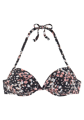 LASCANA Push-Up-Bikini-Top »Blair«, mit floralem Design
