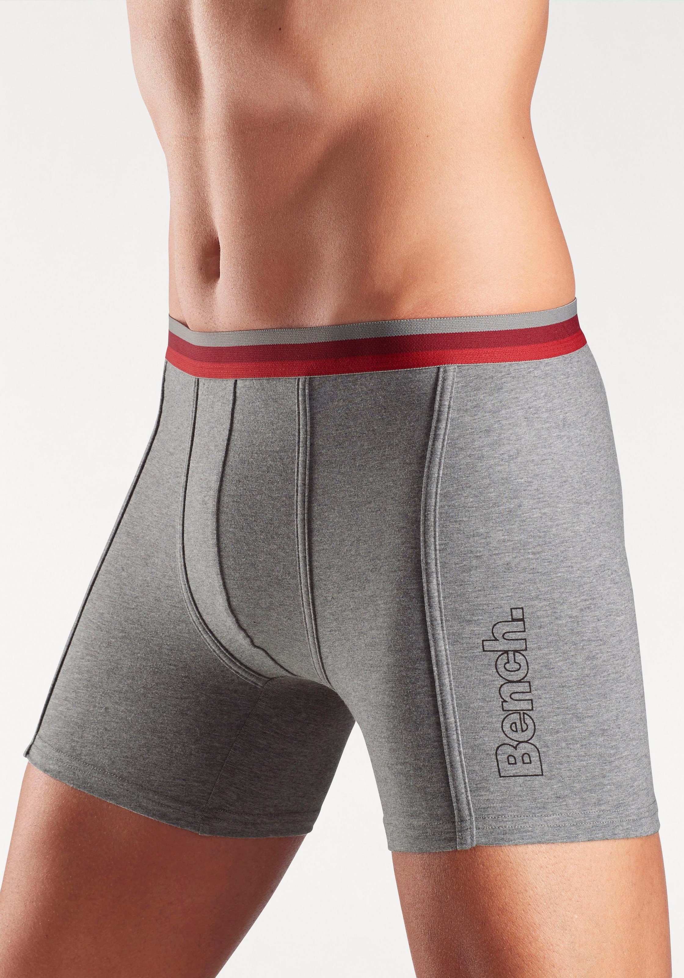 Bench. Langer LASCANA Boxer, | & kaufen elastischem Lingerie Bund 3 Bademode, mit St.), und » dem online Unterwäsche Logodruck (Packung, Bein auf