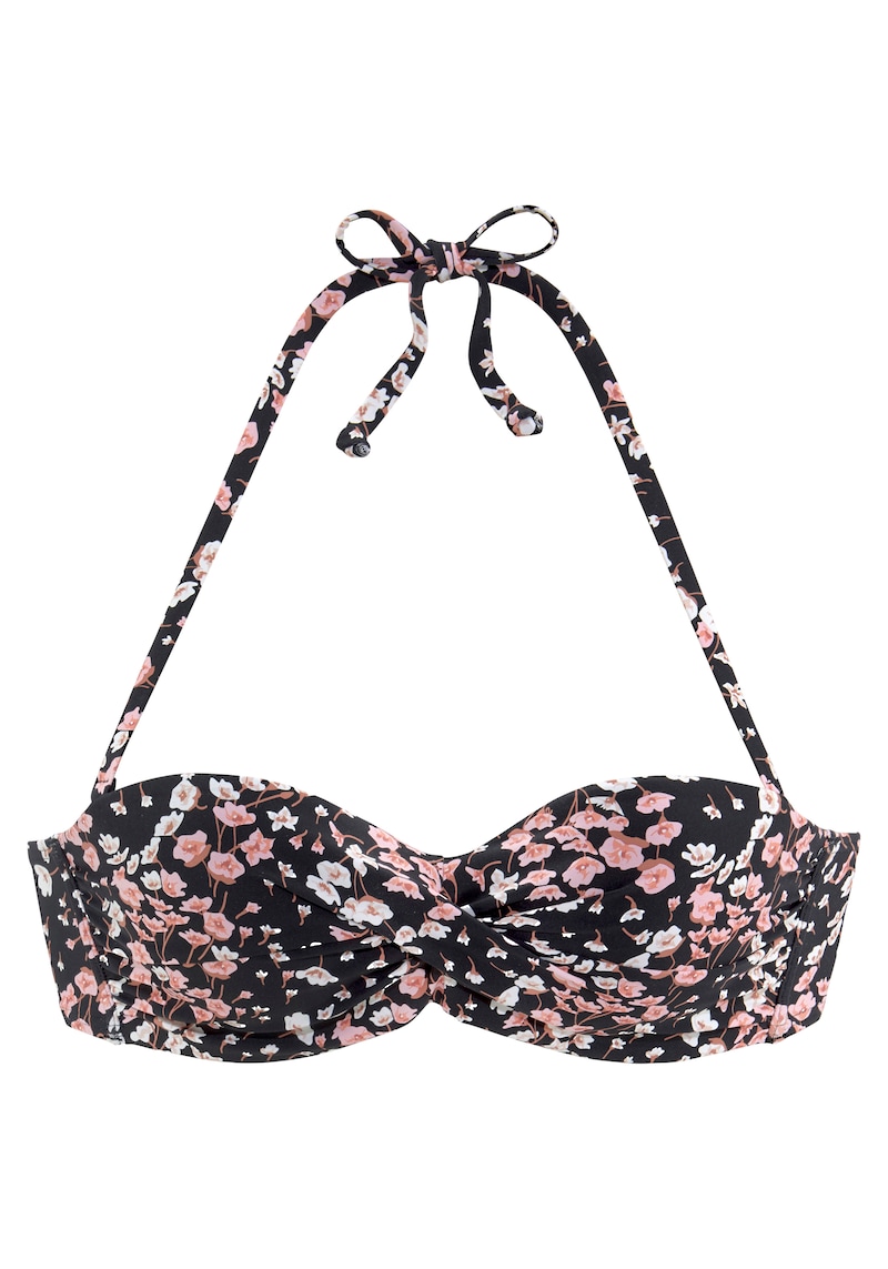 LASCANA Bügel-Bandeau-Bikini-Top »Blair«, mit floralem Design