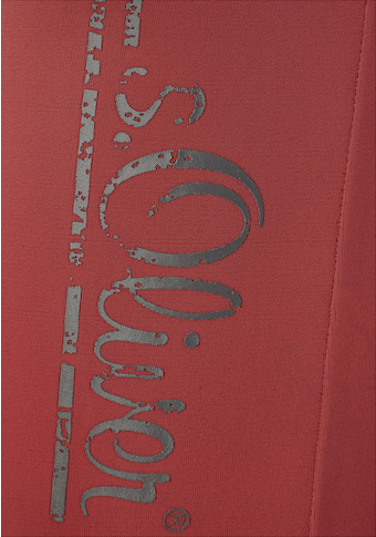 s.Oliver RED LABEL Beachwear : boxer de bain avec inscription logo au bel aspect usé