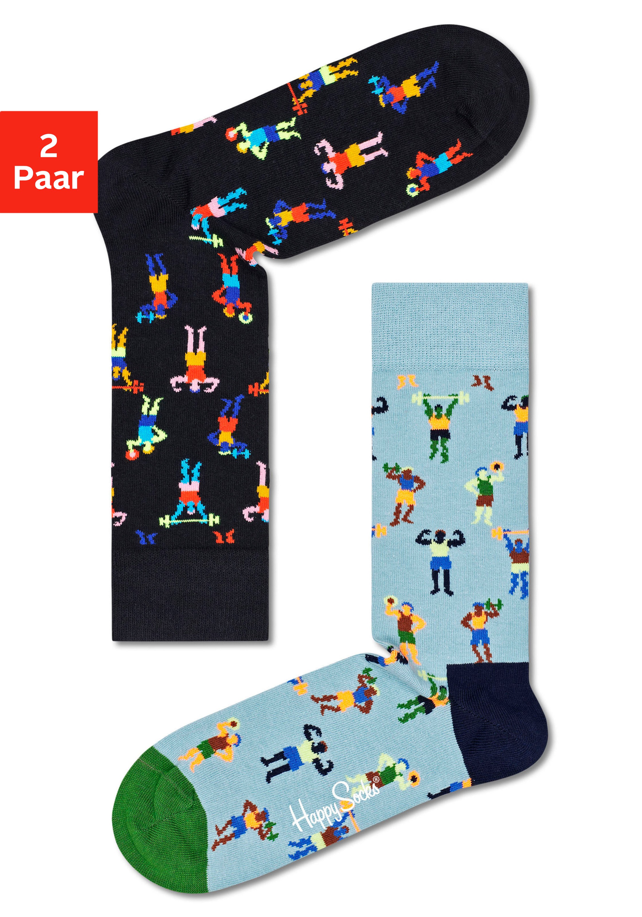 Image of Happy Socks Socken »work it«, mit lustigen Sportmotiven