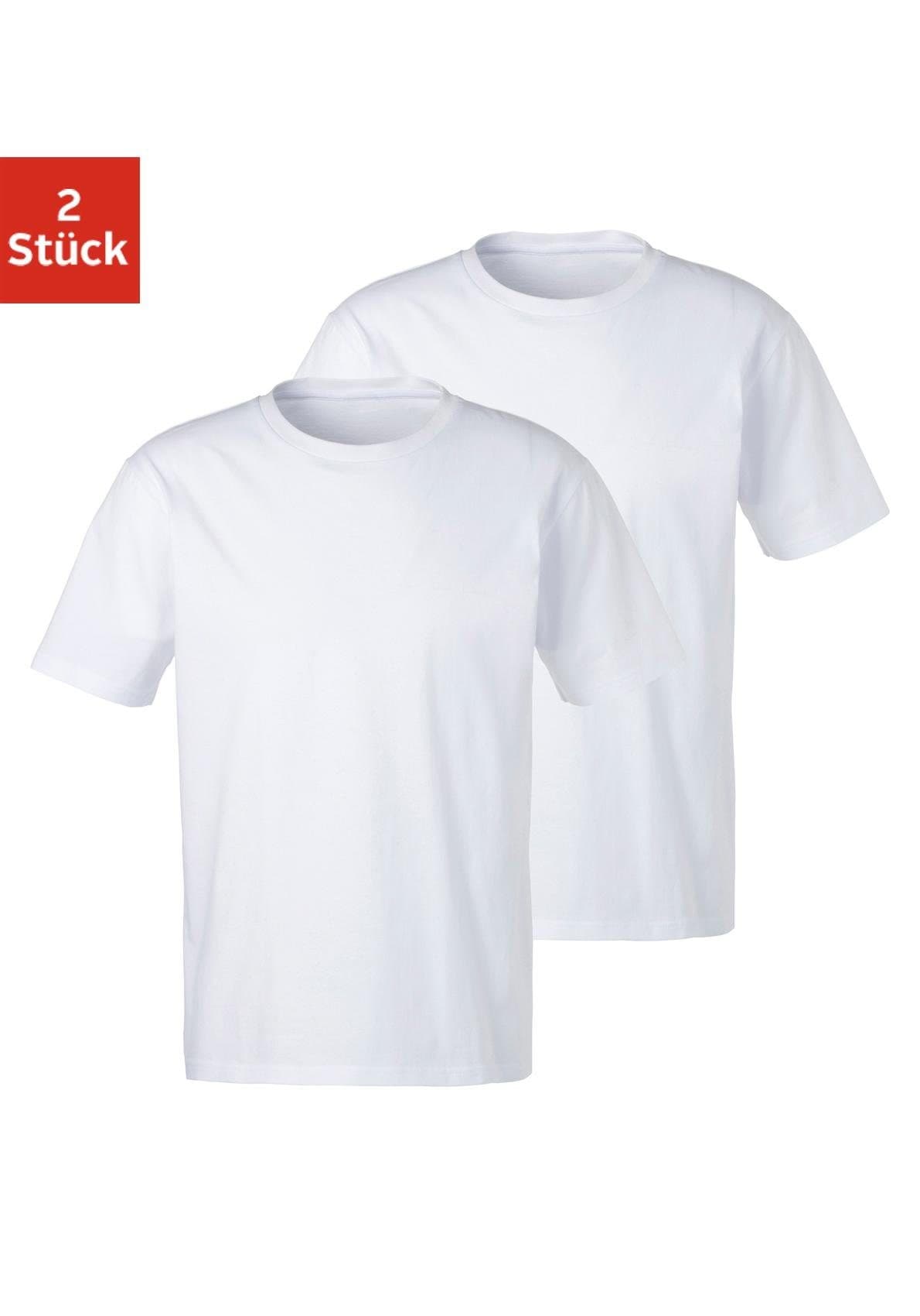 Image of Bench. T-Shirt »Homewear«, (2er-Pack), Basic in uni