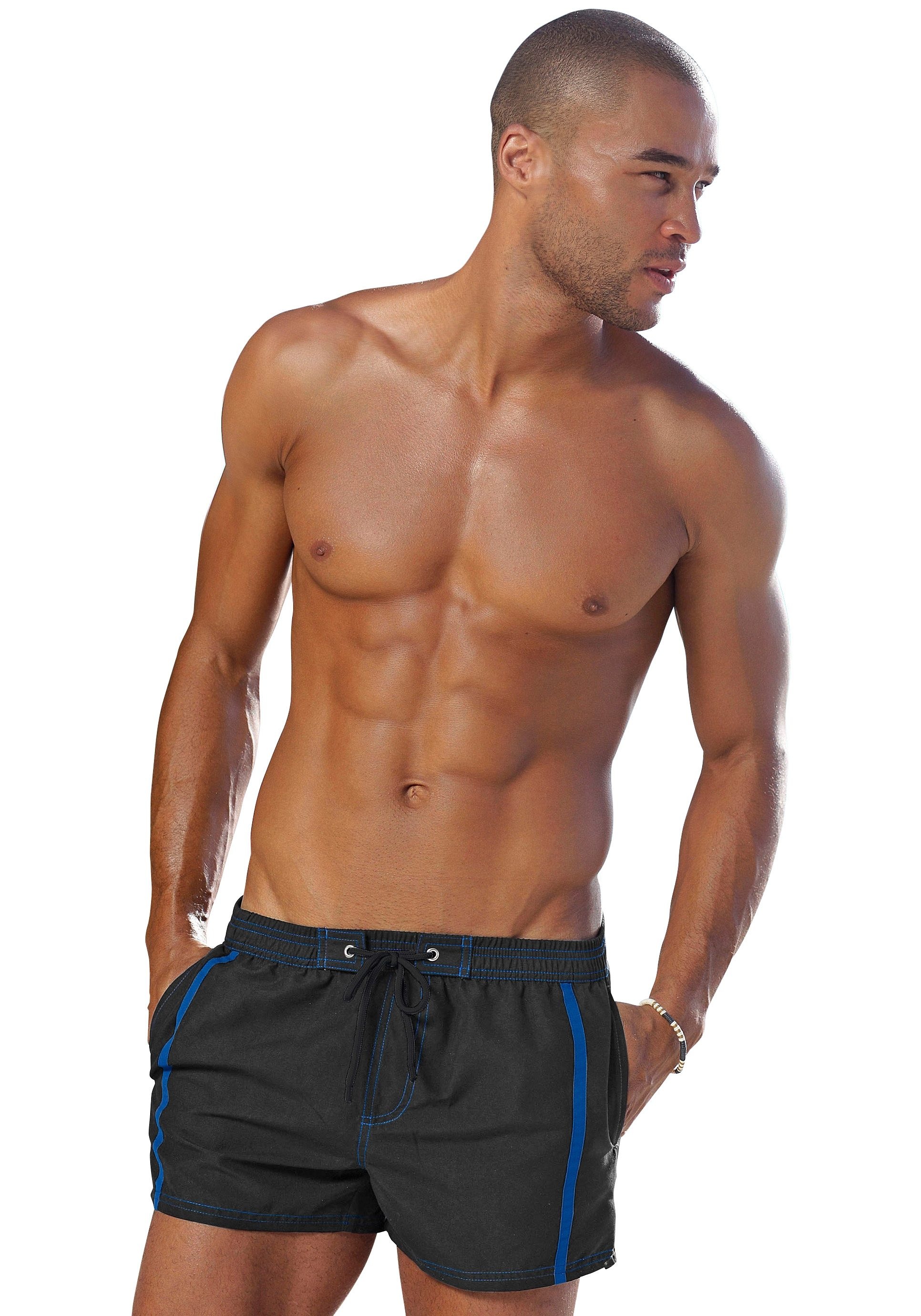 Image of Buffalo Badeshorts, mit Kontraststreifen