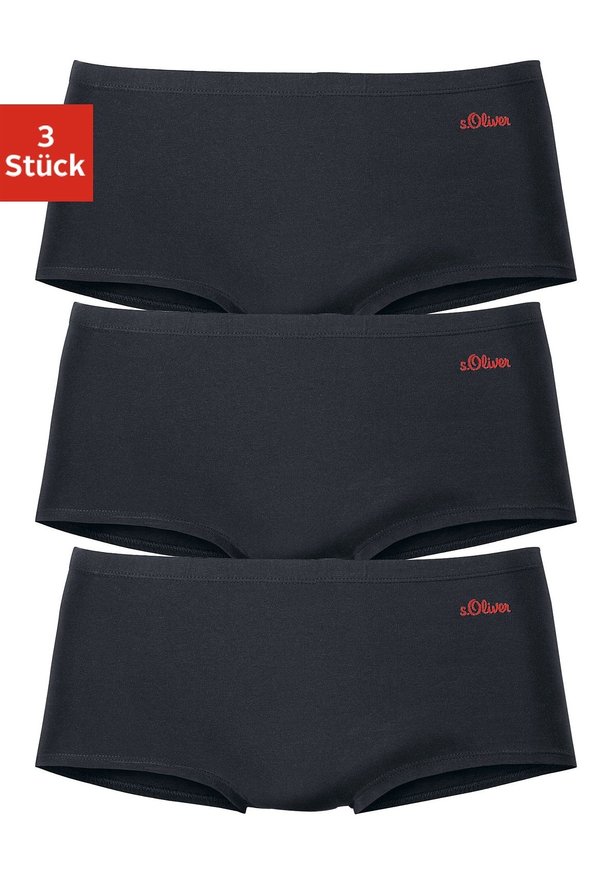 s.Oliver Panty, (3er-Pack), aus elastischer Baumwoll-Qualität