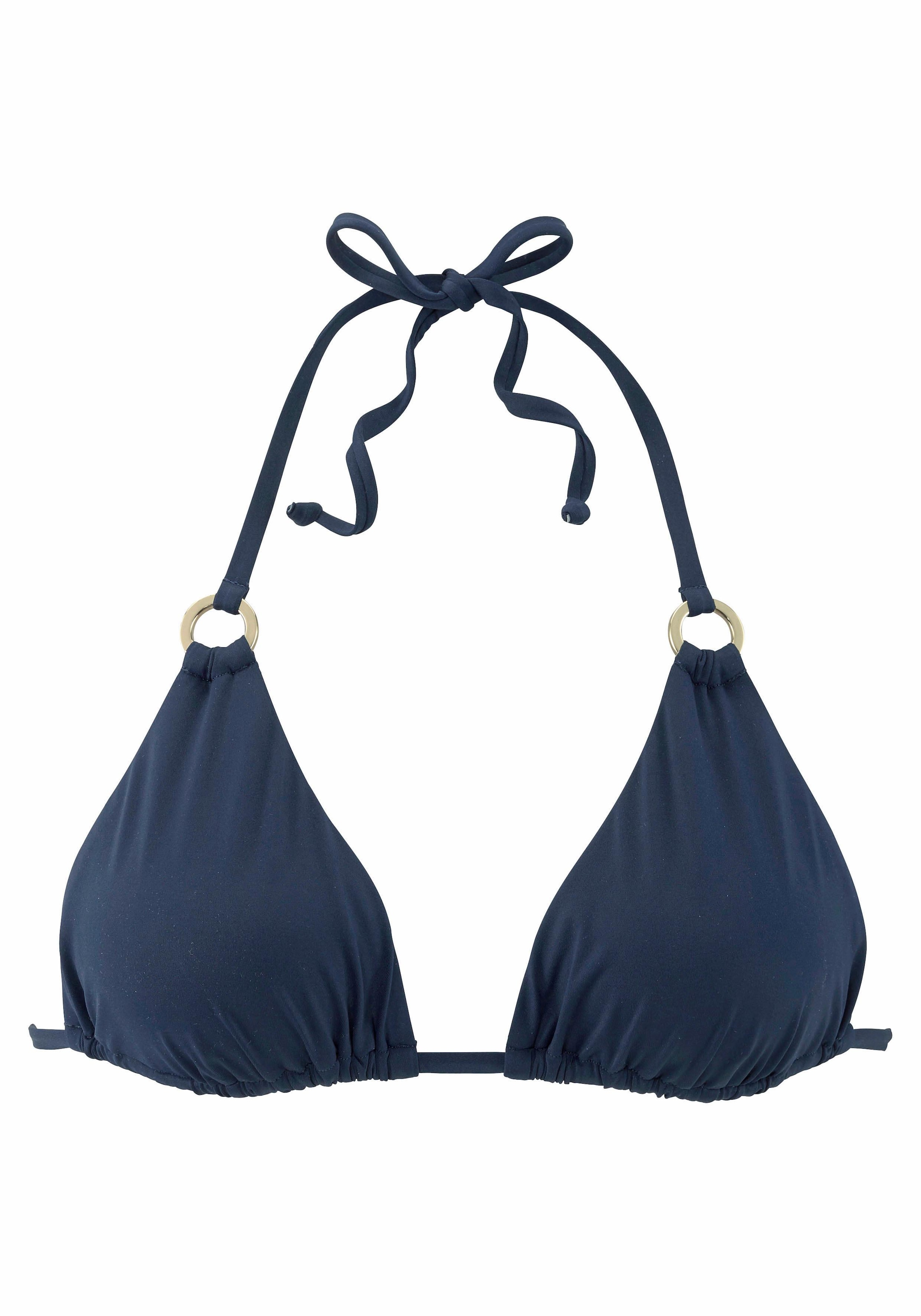 LASCANA Triangel-Bikini-Top »Italy«, mit Zierringen