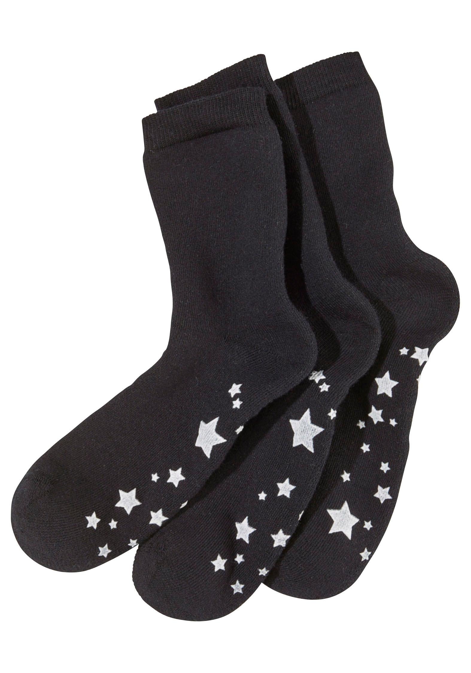 Lavana ABS-Socken, (Packung, 3 Paar), mit Antirutschsohle im Sterndesign