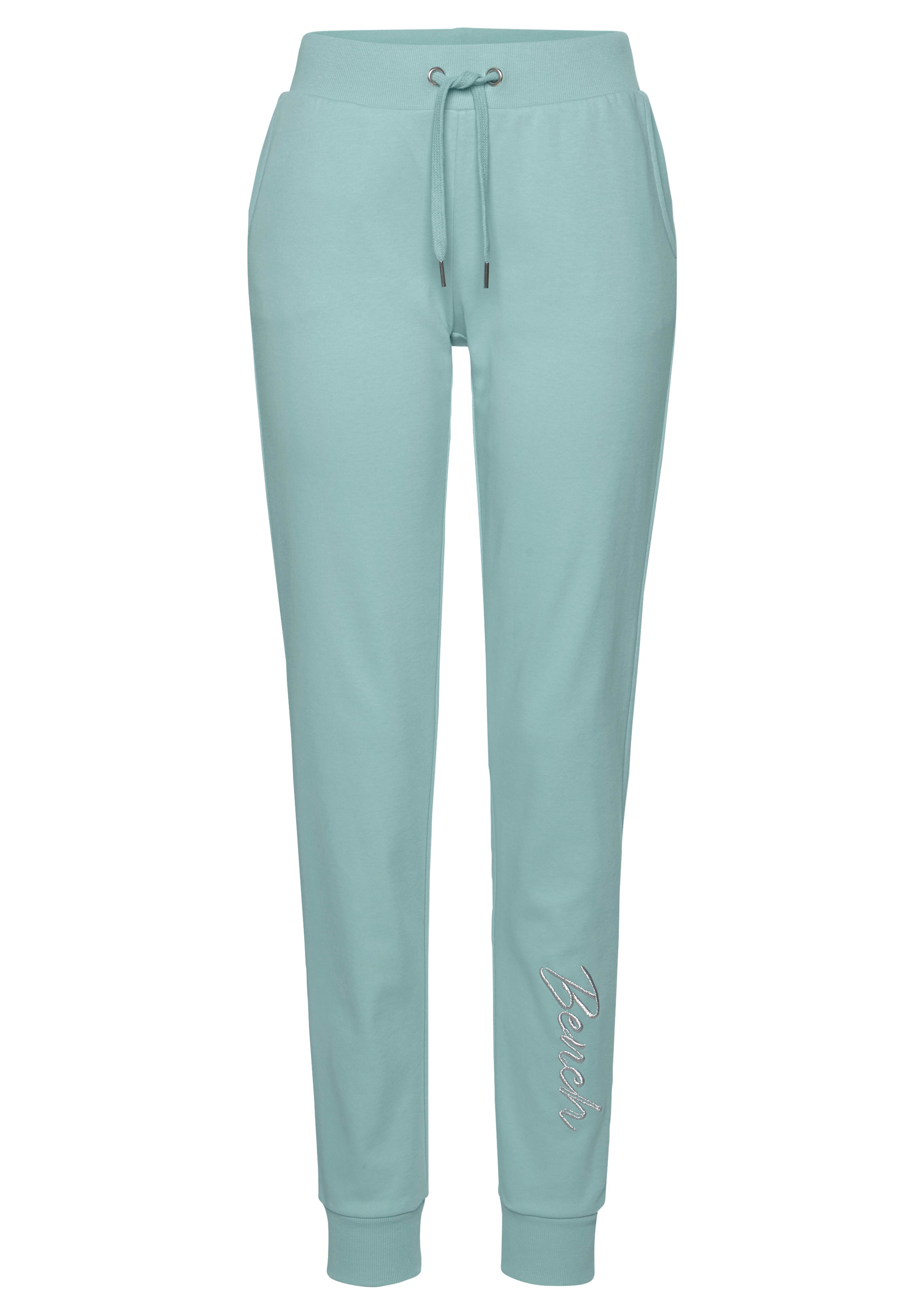 Bench. Loungewear Relaxhose »-Loungehose«, mit glänzender Logostickerei, Loungewear, Loungeanzug