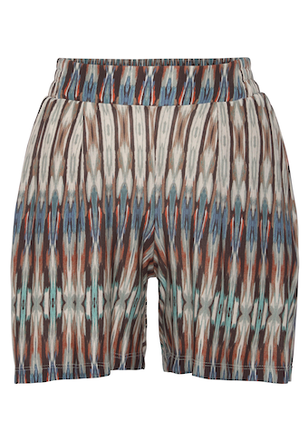 Vivance Shorts, mit Ethnoprint, kurze Hose mit Gummizug, sommerliche Strandshorts