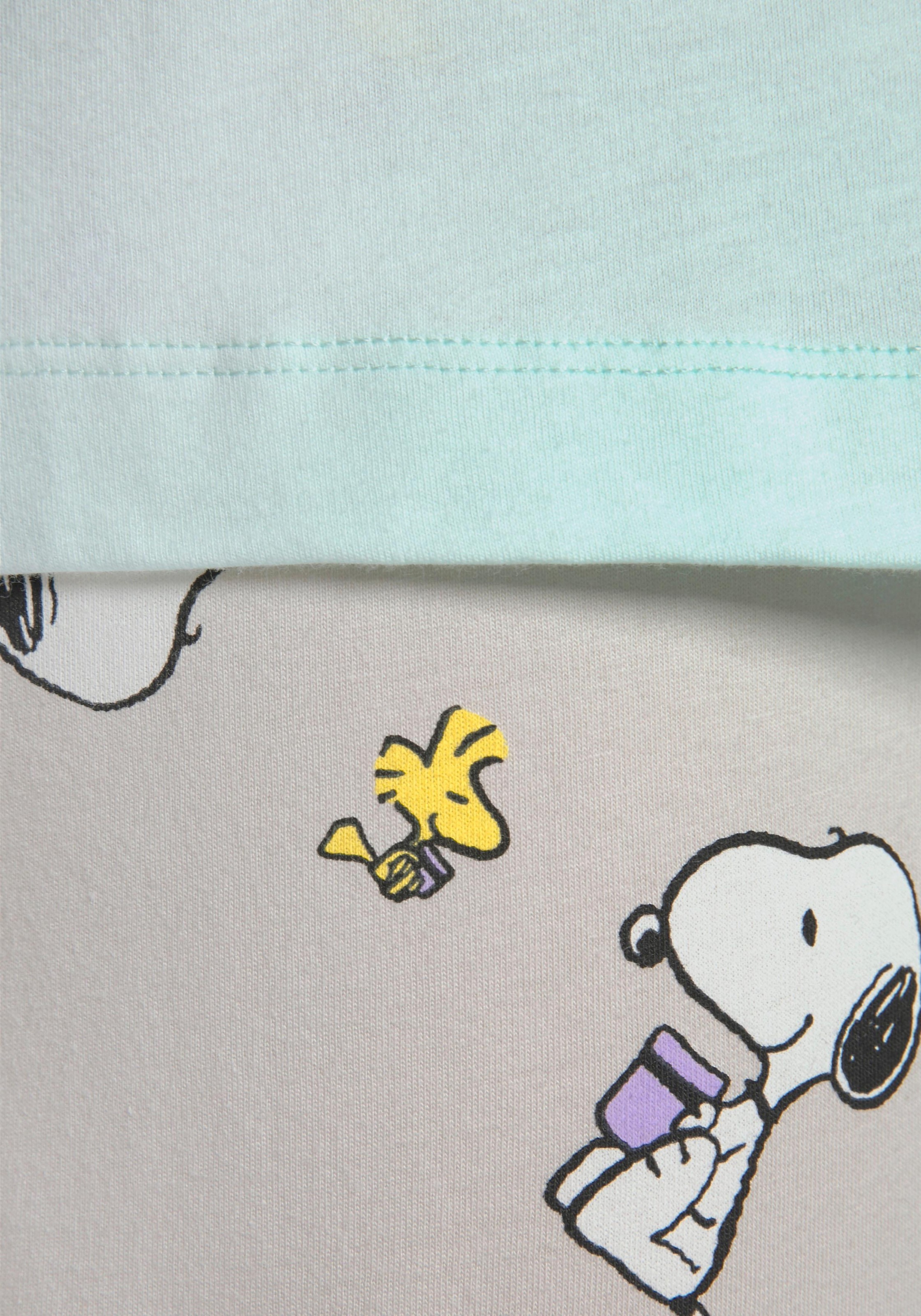 des Snoopy Acheter Pyjama, et (2 mode LASCANA la lingerie des 1 balnéaire, en Stück), mit ligne de | Druck sous-vêtements und » Peanuts Woodstock tlg.,