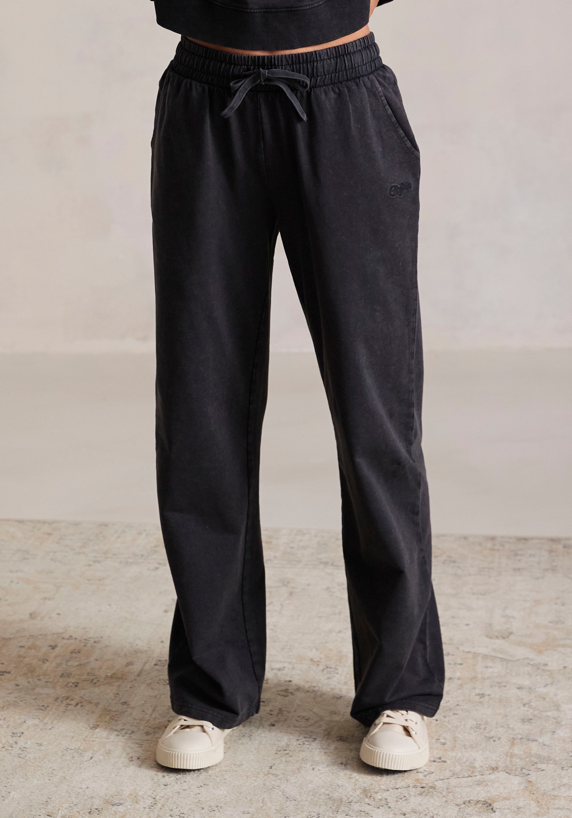 Buffalo Sweathose, Loungehose im Used-Look, Loungewear