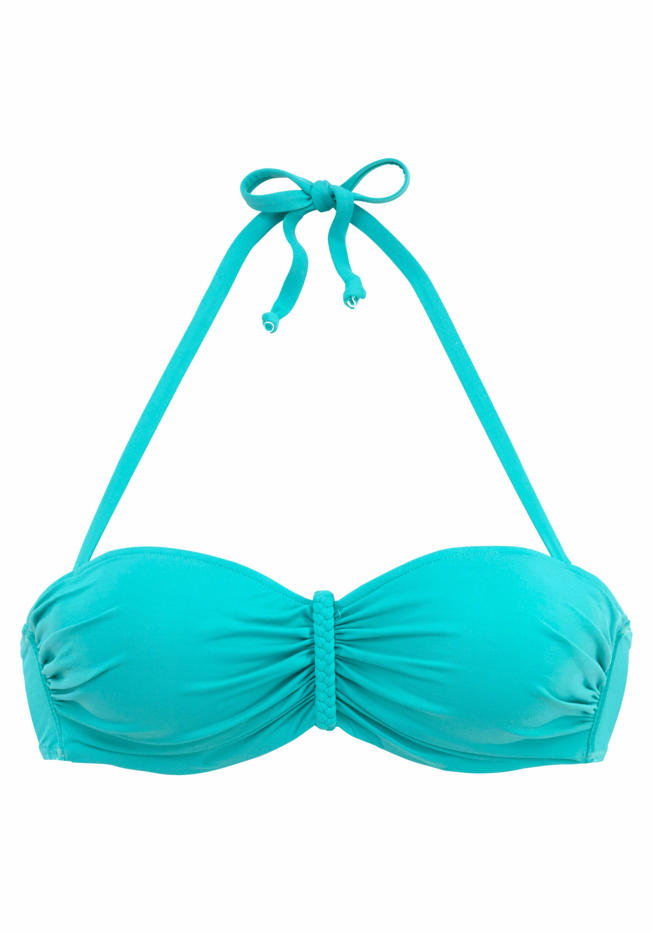 Buffalo Bügel-Bandeau-Bikini-Top »Happy«, mit geflochtenem Detail