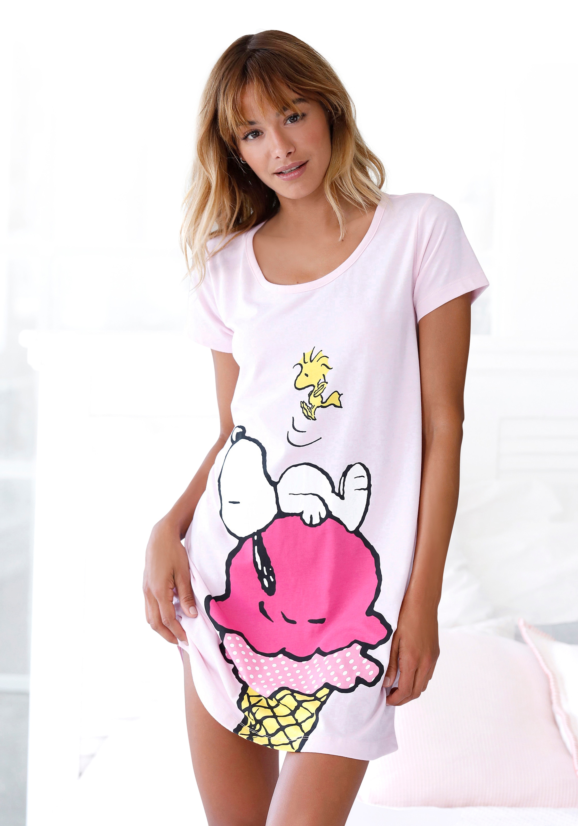 Image of Peanuts Sleepshirt, mit grossem Snoopy-Motiv