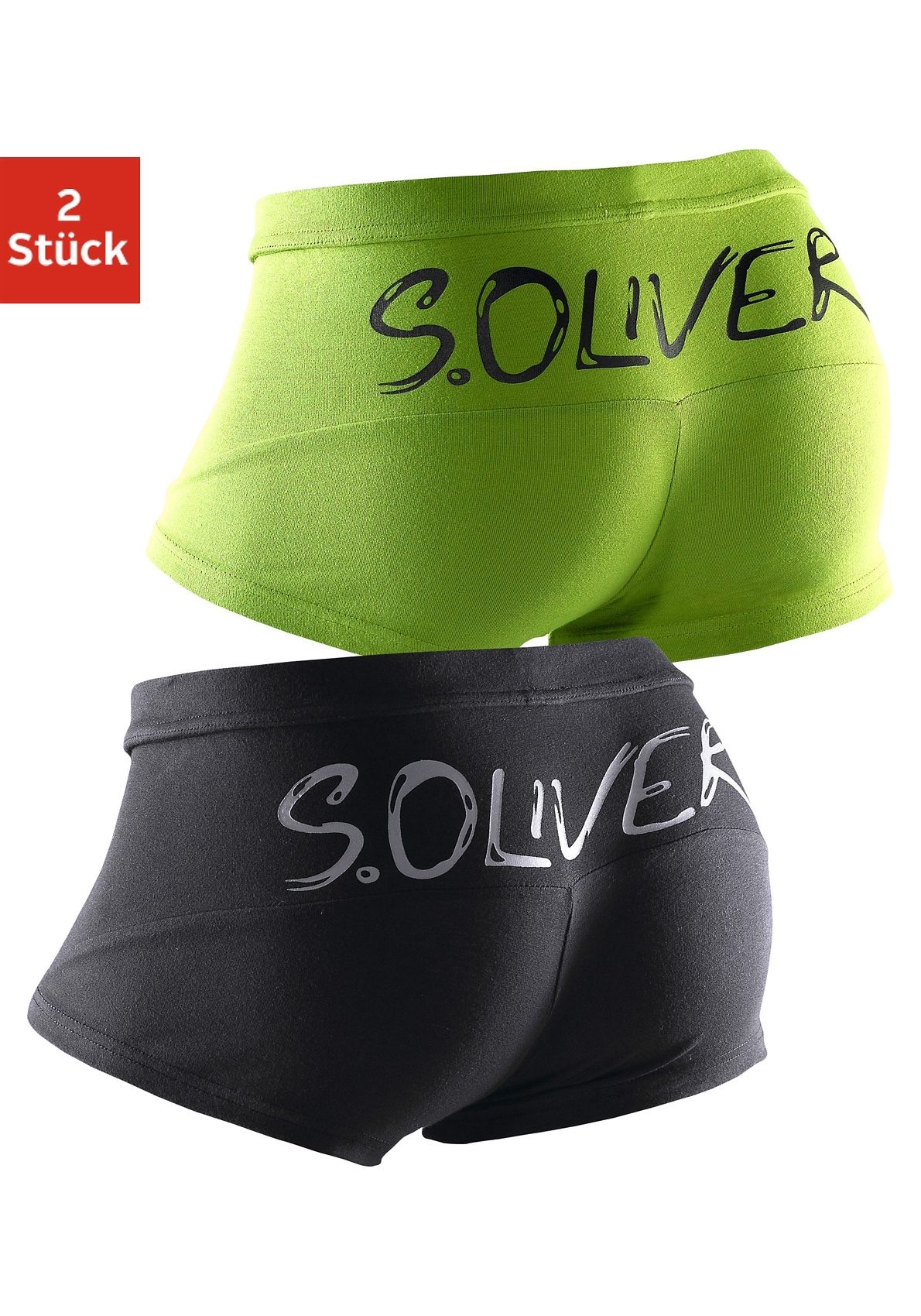 Image of s.Oliver Hipster, (Packung, 2 St.), mit grossem Logoschriftzug