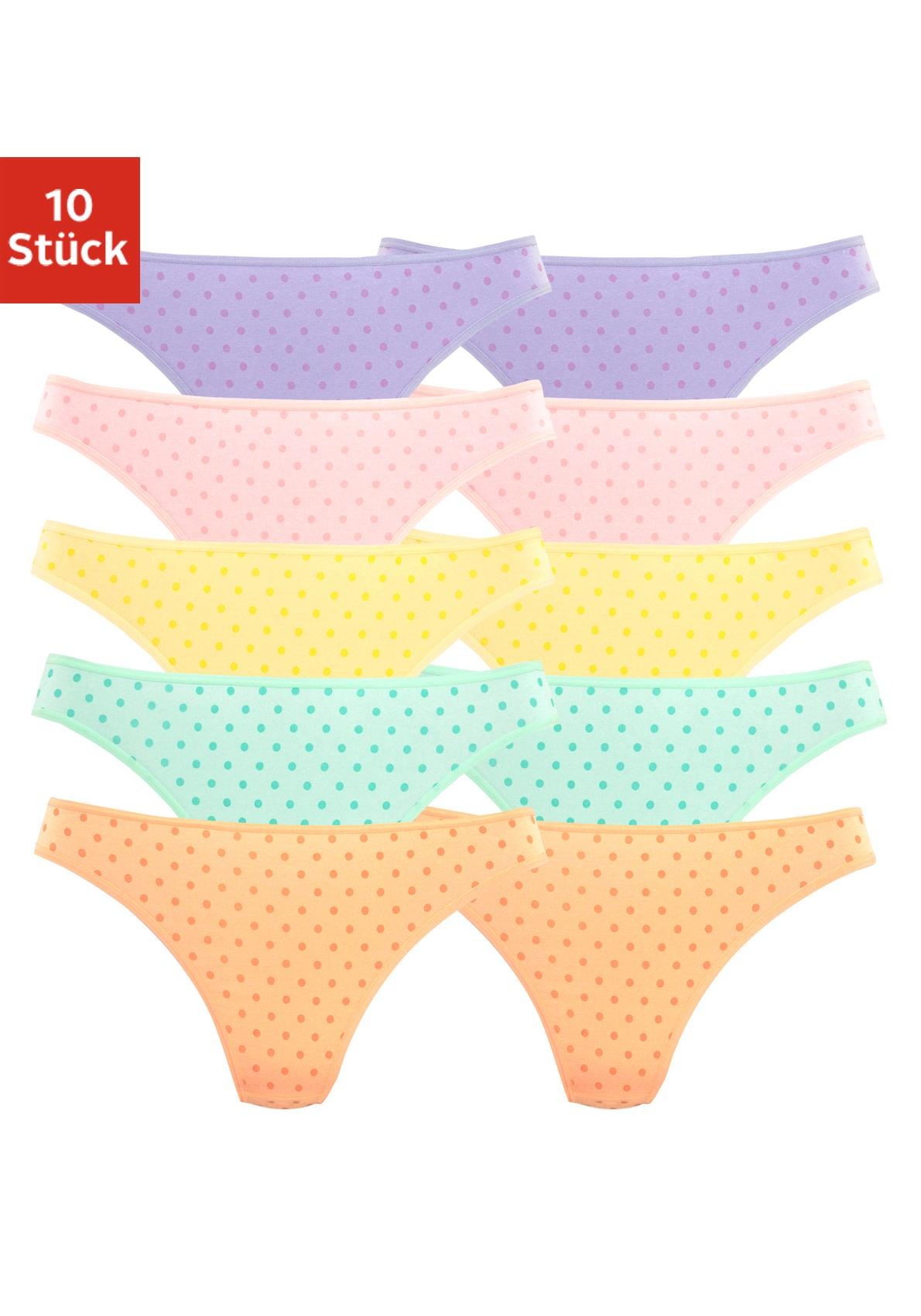 Image of petite fleur String, (Packung, 10 St.), mit schönem Pünktchendruck