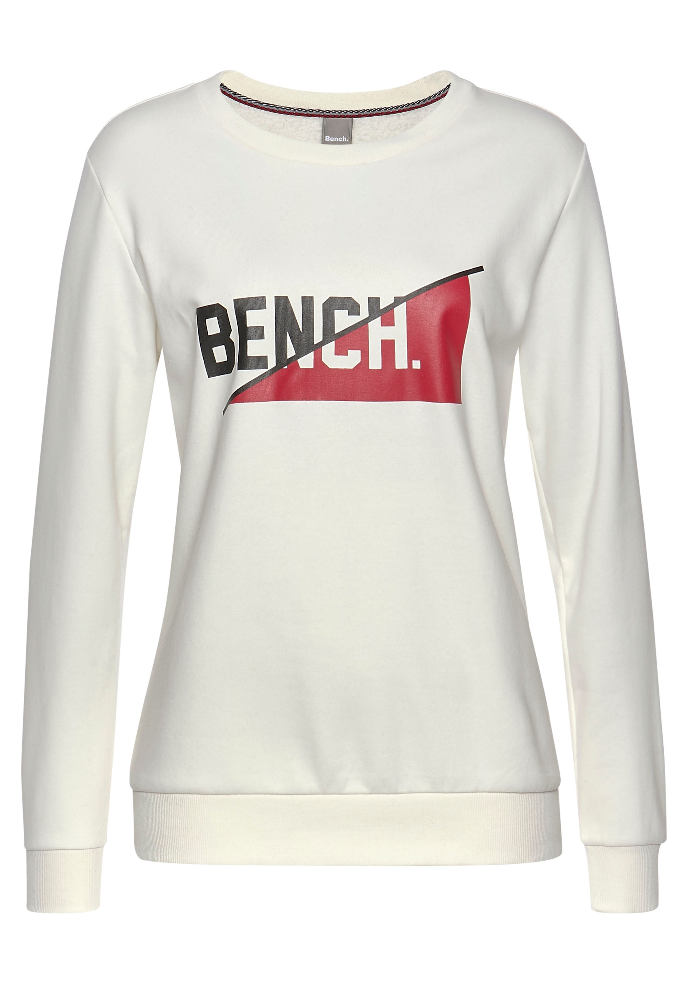 Loungeanzug LASCANA Unterwäsche online Bench. kaufen Sweatshirt, & | Logodruck, » Lingerie frontalem Bademode, mit
