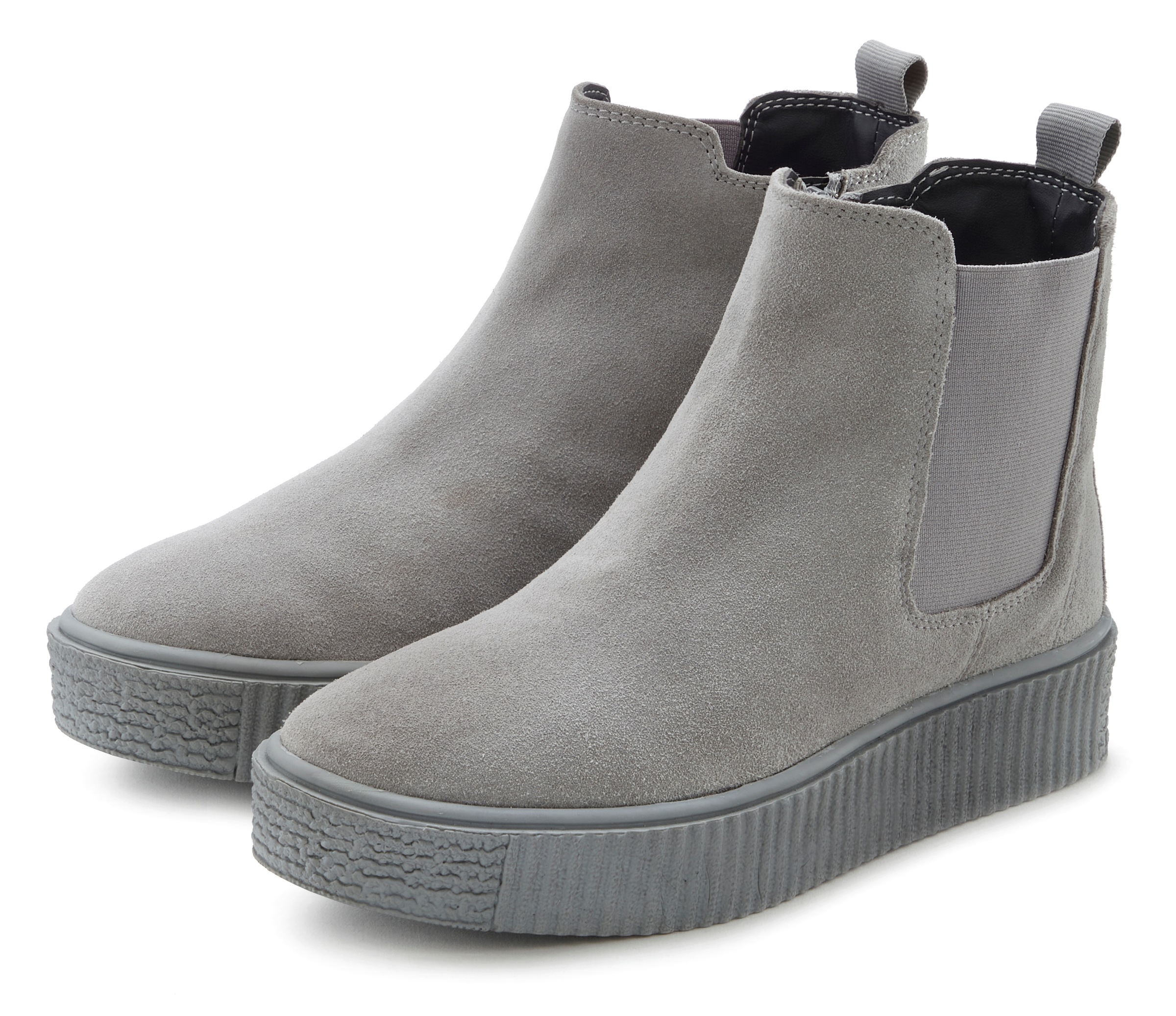 Image of LASCANA Stiefelette, Chelsea Boots aus weichem Leder