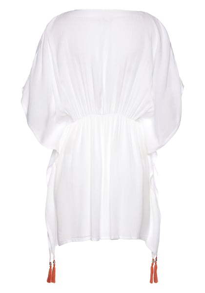 LASCANA Tunika, aus gekreppter Viskose, Blusenkleid, Strandmode, transparent