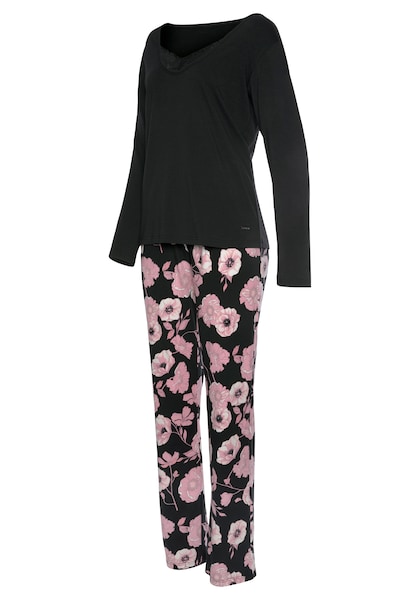 LASCANA Pyjama, (2 tlg., 1 Stück), mit Blumenmuster und Spitzendetails »  LASCANA | Bademode, Unterwäsche & Lingerie online kaufen