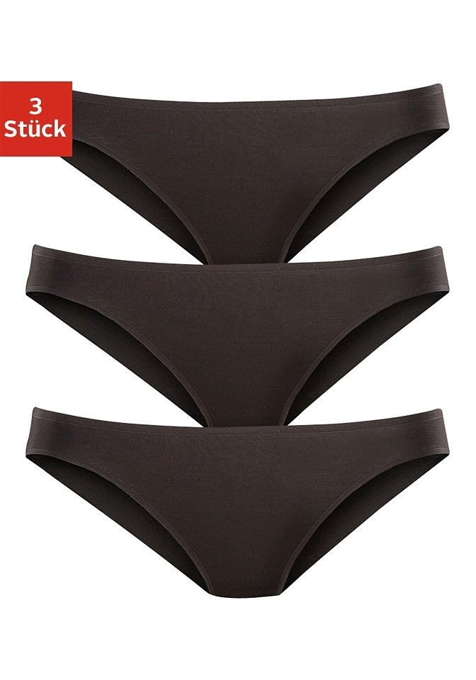 LASCANA Bikinislip, (Packung, 3 St.), aus hochwertiger Modal-Qualität