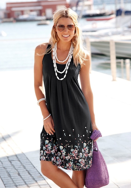 Beachtime Strandkleid, mit Blumenprint, Strandmode, Strandbekleidung
