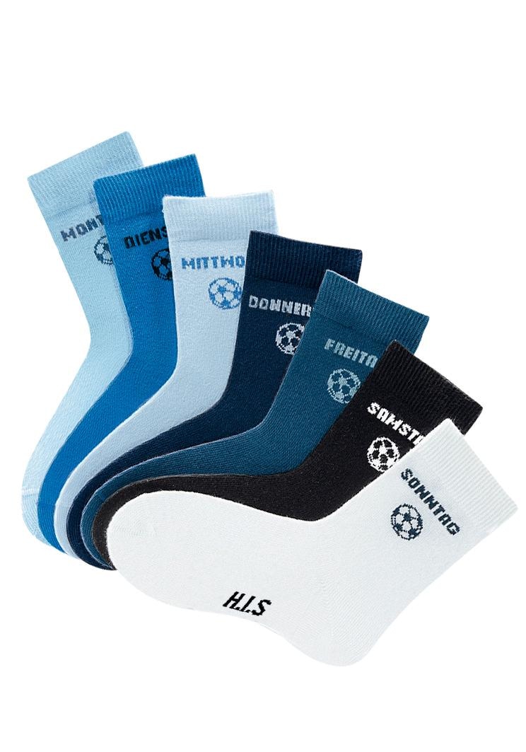 Image of H.I.S Socken, (7 Paar), für Kinder mit Fussballmotiv