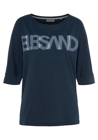 Elbsand 3/4-Arm-Shirt, mit Logodruck