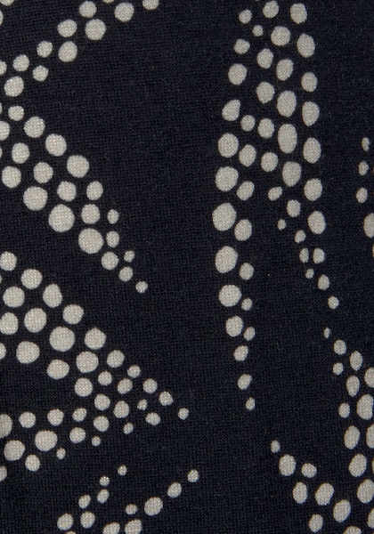 LASCANA Culotte, (mit Bindegürtel), mit Blätterdruck, luftige Sommerhose in 7/8-Länge, Strandhose