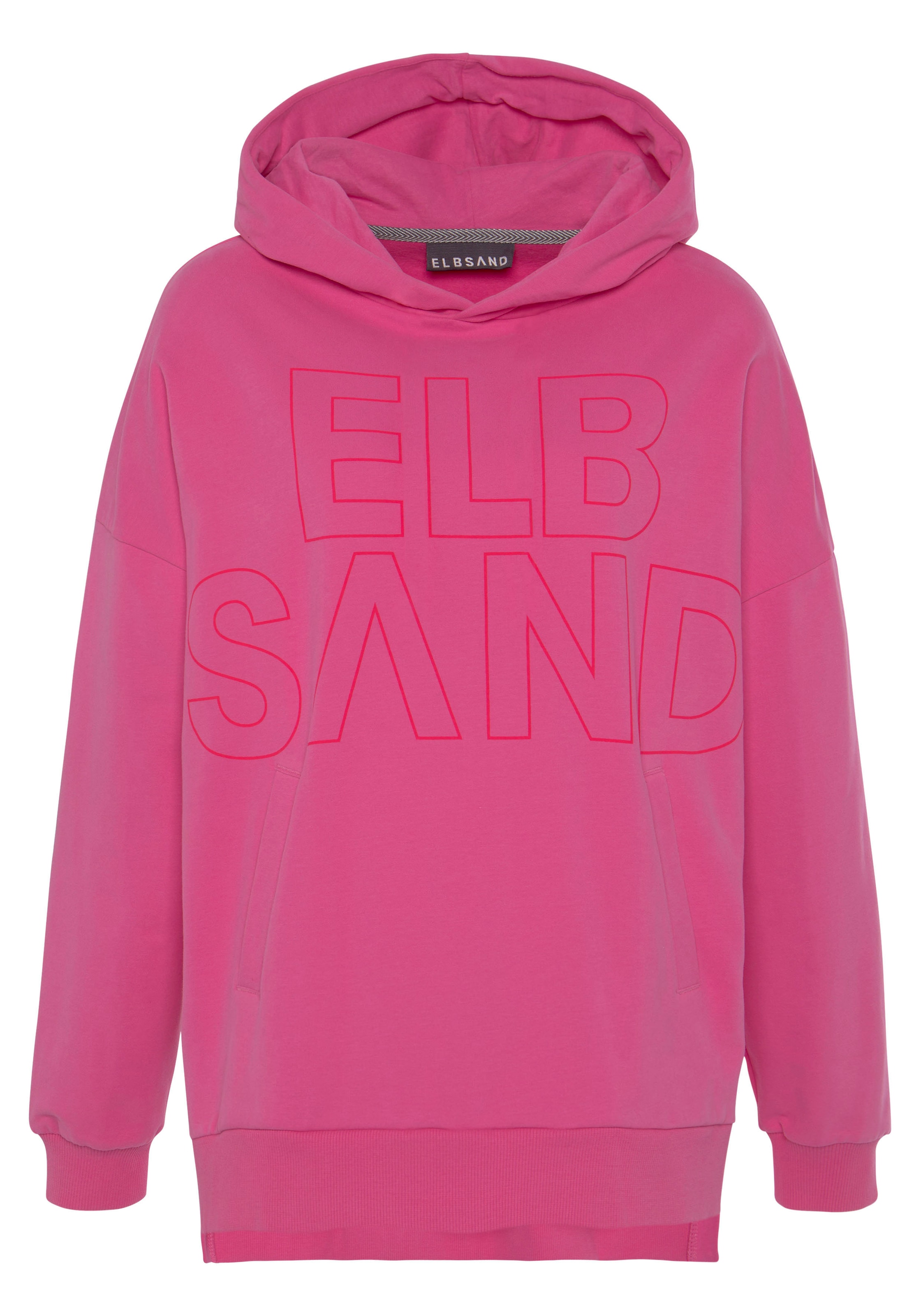 Elbsand Kapuzensweatshirt »Lioba«, im Oversize-Fit, Hoodie mit Tasche und Logodruck vorne
