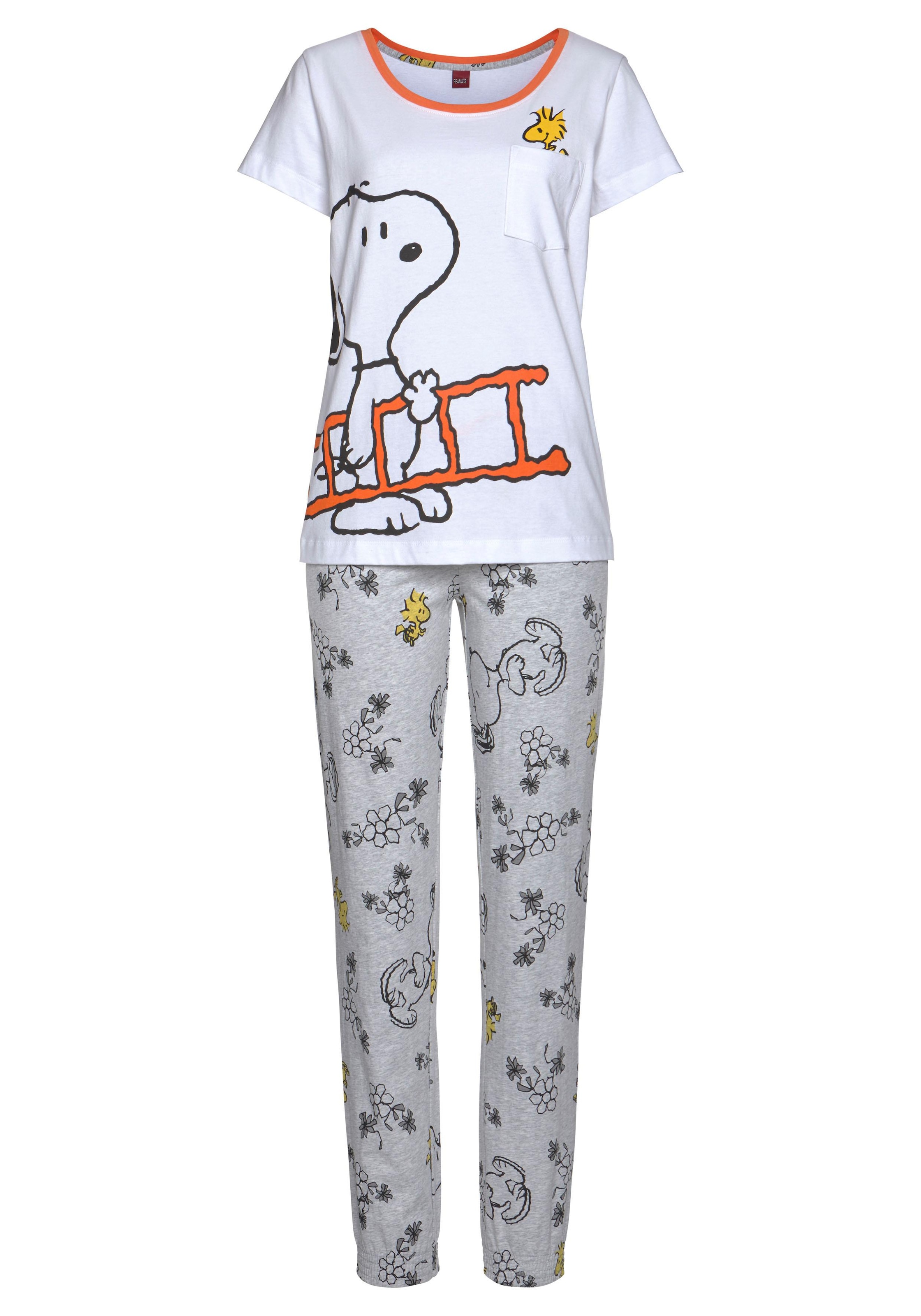 Peanuts Pyjama, (2 tlg., 1 Stück), mit Snoopy und Woodstock Druck » LASCANA  | Acheter des mode balnéaire, des sous-vêtements et de la lingerie en ligne