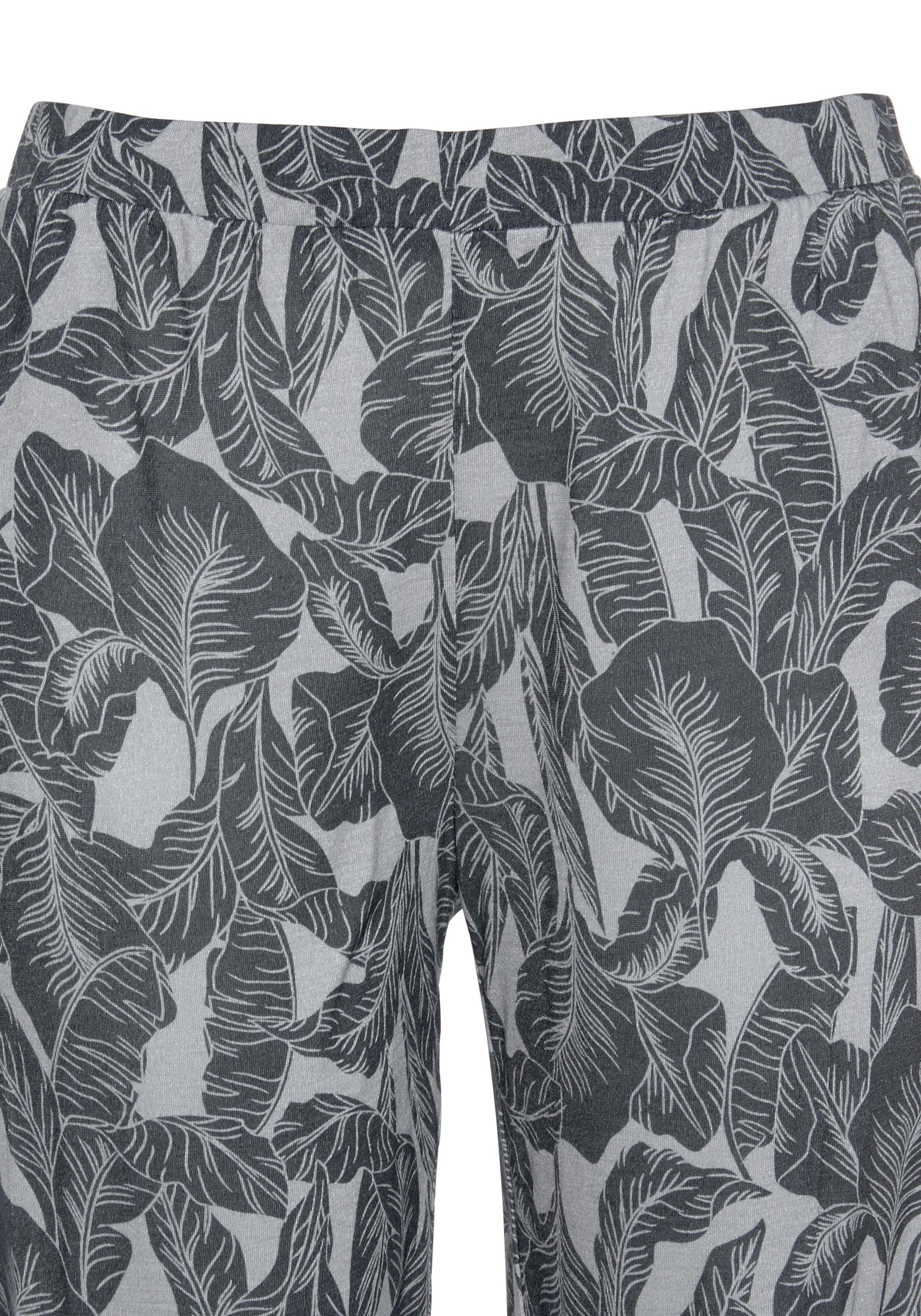 LASCANA Pyjama, (2 tlg., Unterwäsche 1 & Stück), Lingerie online | Bademode, LASCANA mit » Leaf-Print kaufen