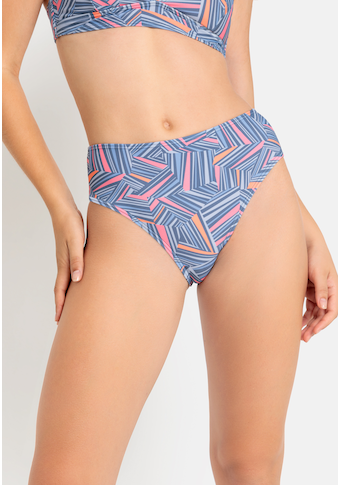 LSCN by LASCANA Highwaist-Bikini-Hose »Lisa«, mit grafischem Muster