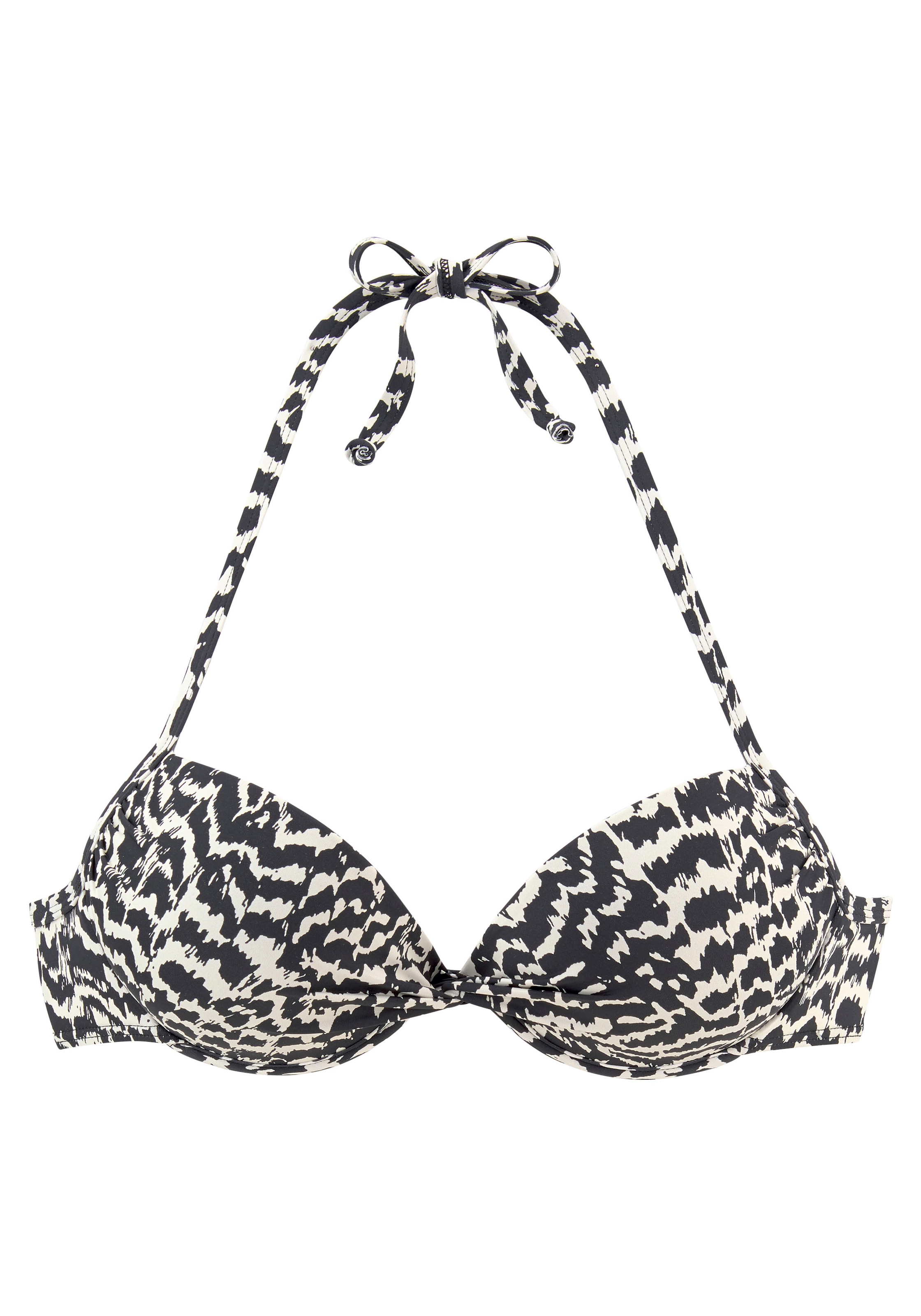 LASCANA Push-Up-Bikini-Top »Clara«, mit geknotetem Top