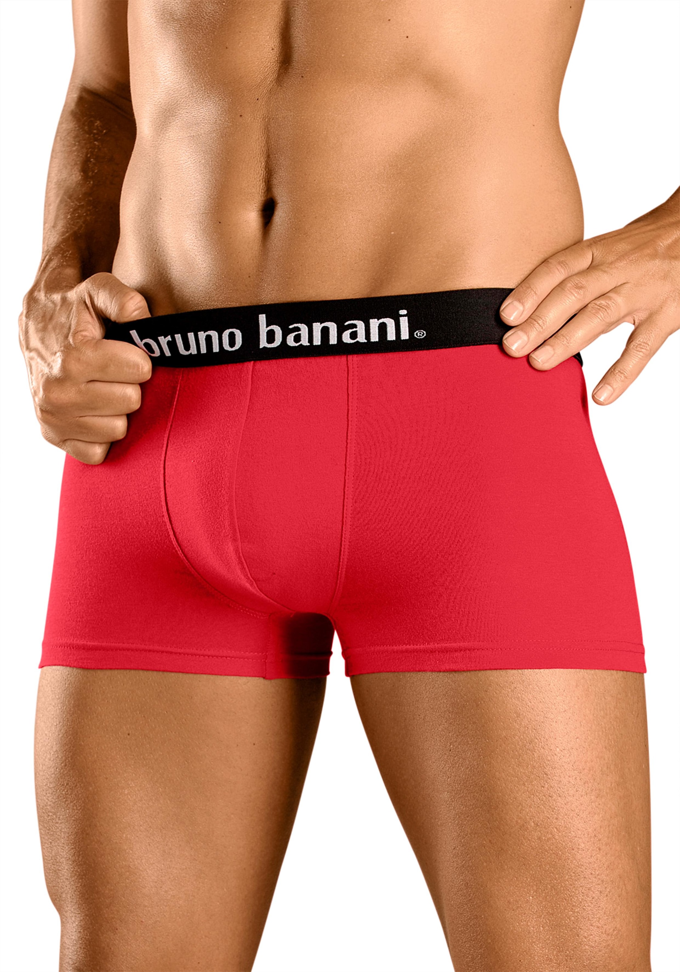 bruno banani günstig Kaufen-Bruno Banani Boxer, (Packung, 4 St.). Bruno Banani Boxer, (Packung, 4 St.) <![CDATA[BRUNO BANANI Boxer im 4er Pack. Weicher Webbund mit Marken Schriftzug. Obermaterial: 95% Baumwolle, 5% Elasthan]]>. 