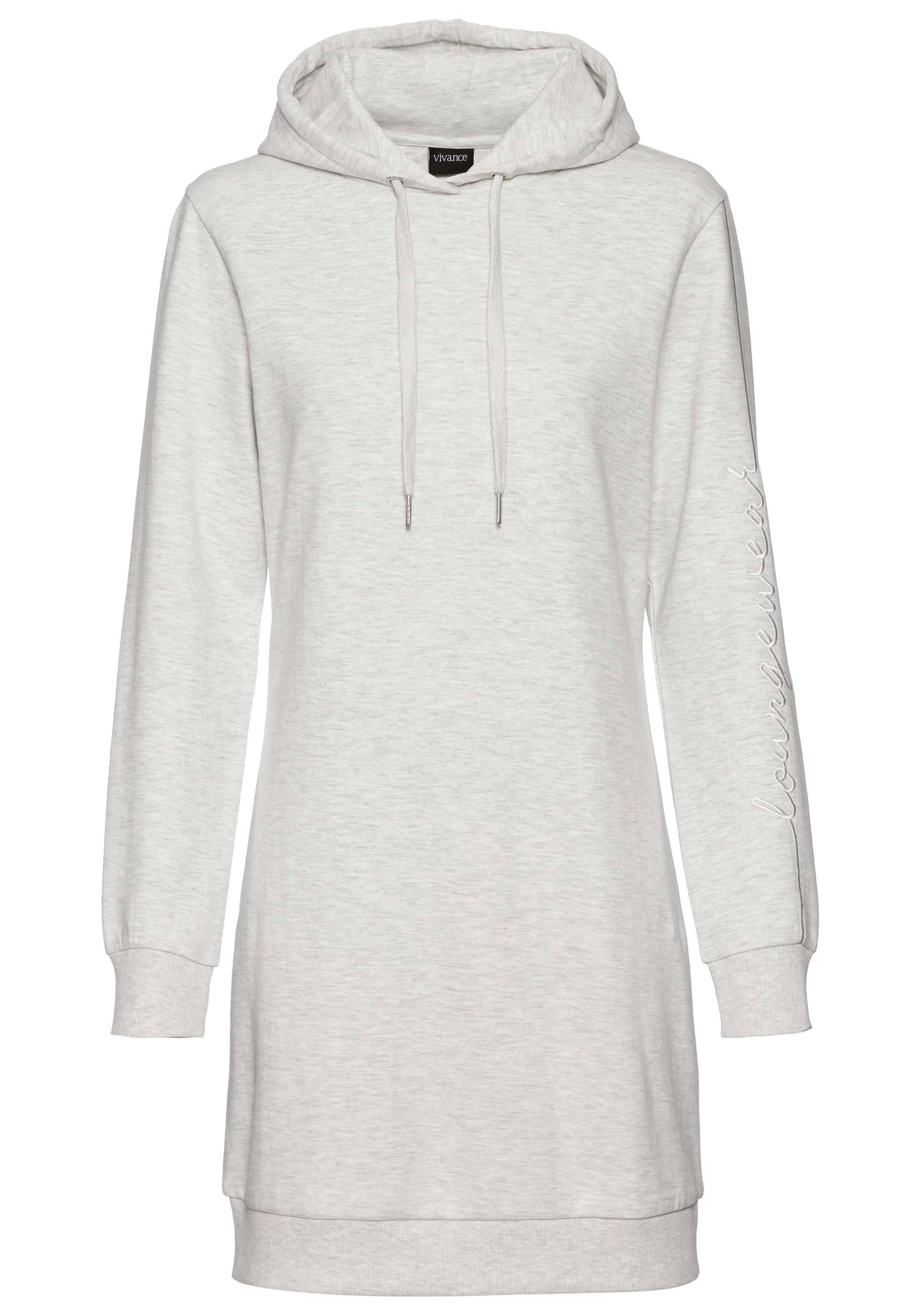 Vivance Sweatkleid, mit Loungewear Stickerei, Loungekleid