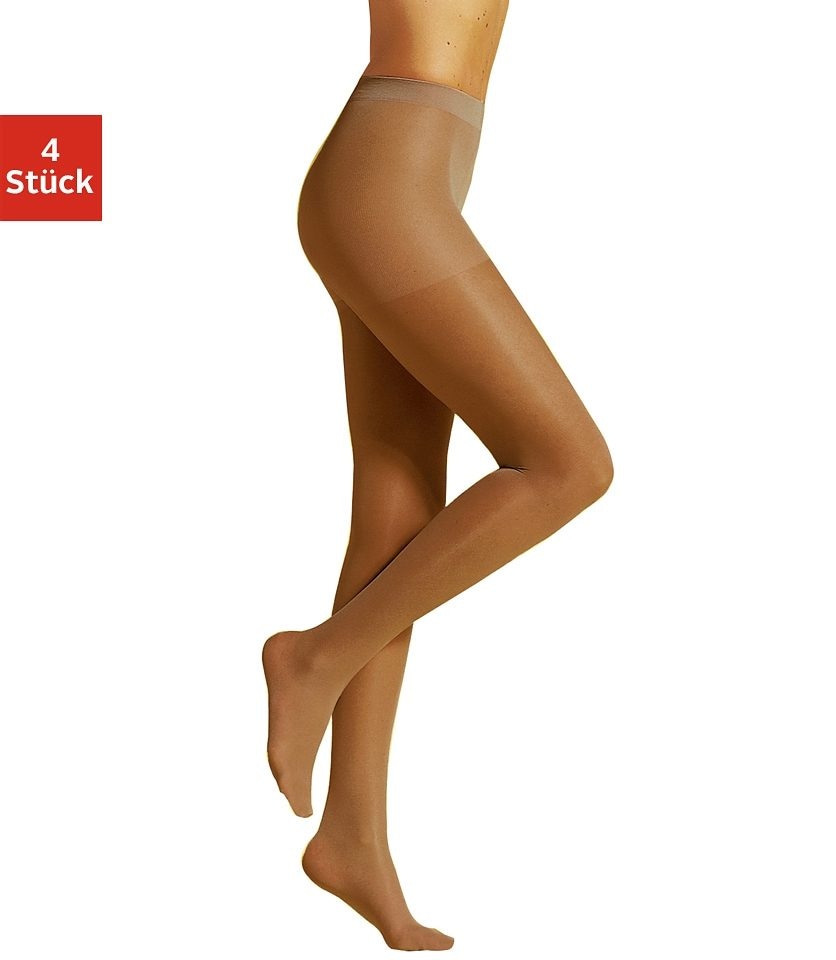 Image of LASCANA Stützstrumpfhose, 40 DEN, (4 St.), mit Formeffekt