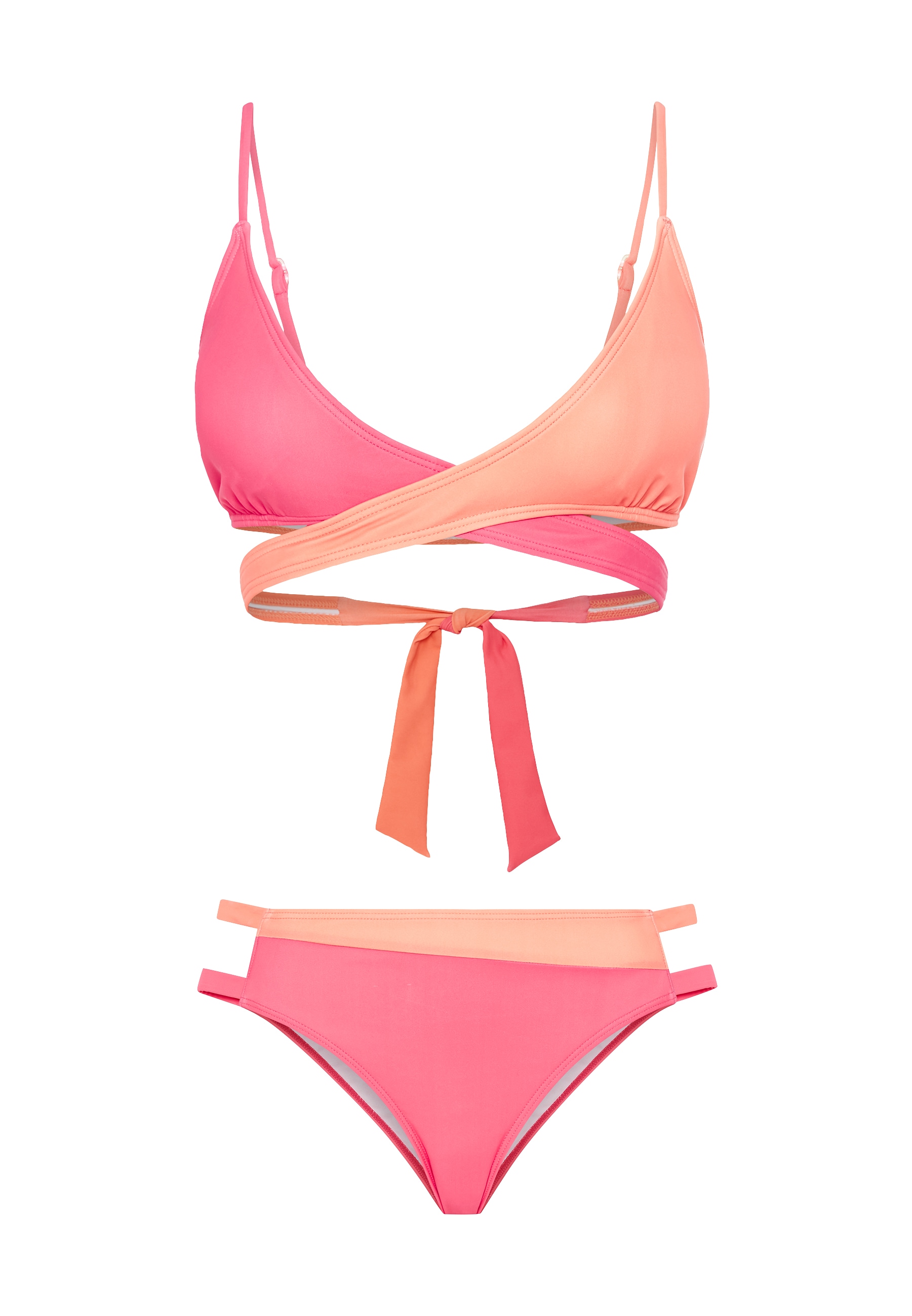 LSCN by LASCANA Triangel-Bikini »Auri«, (Set), in Colourblock-Optik