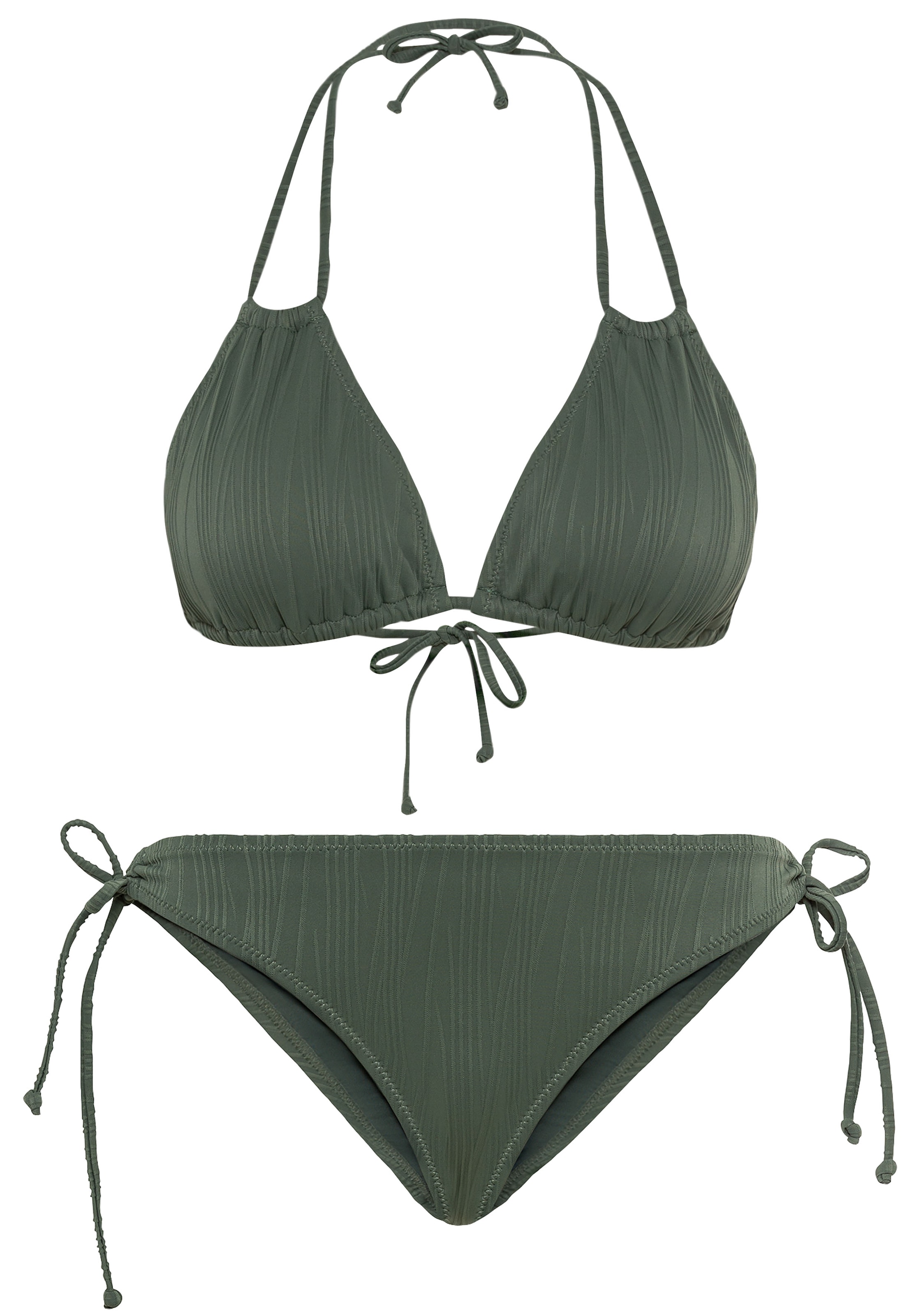 LSCN by LASCANA Triangel-Bikini »Egitura«, (Set), aus Strukturware