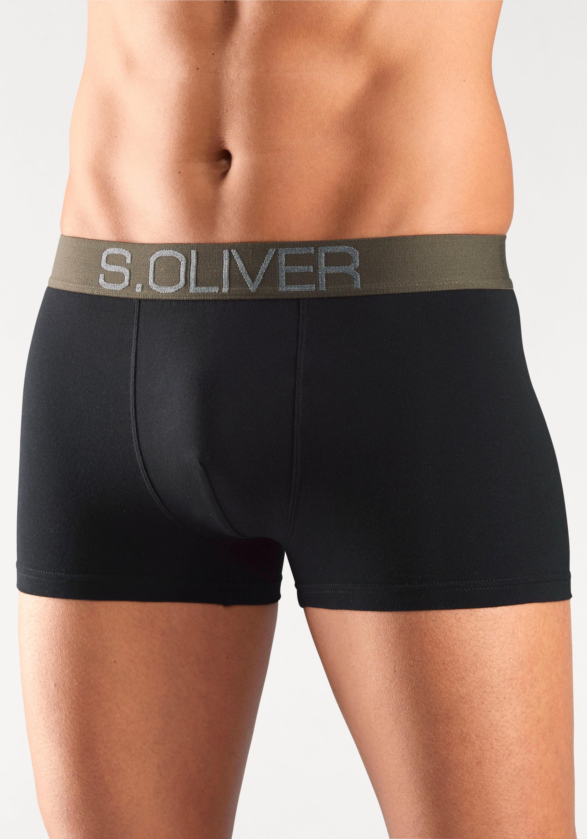 Boxer s.Oliver RED LABEL Bodywear (4 pièces), avec ceinture tissée contrastante